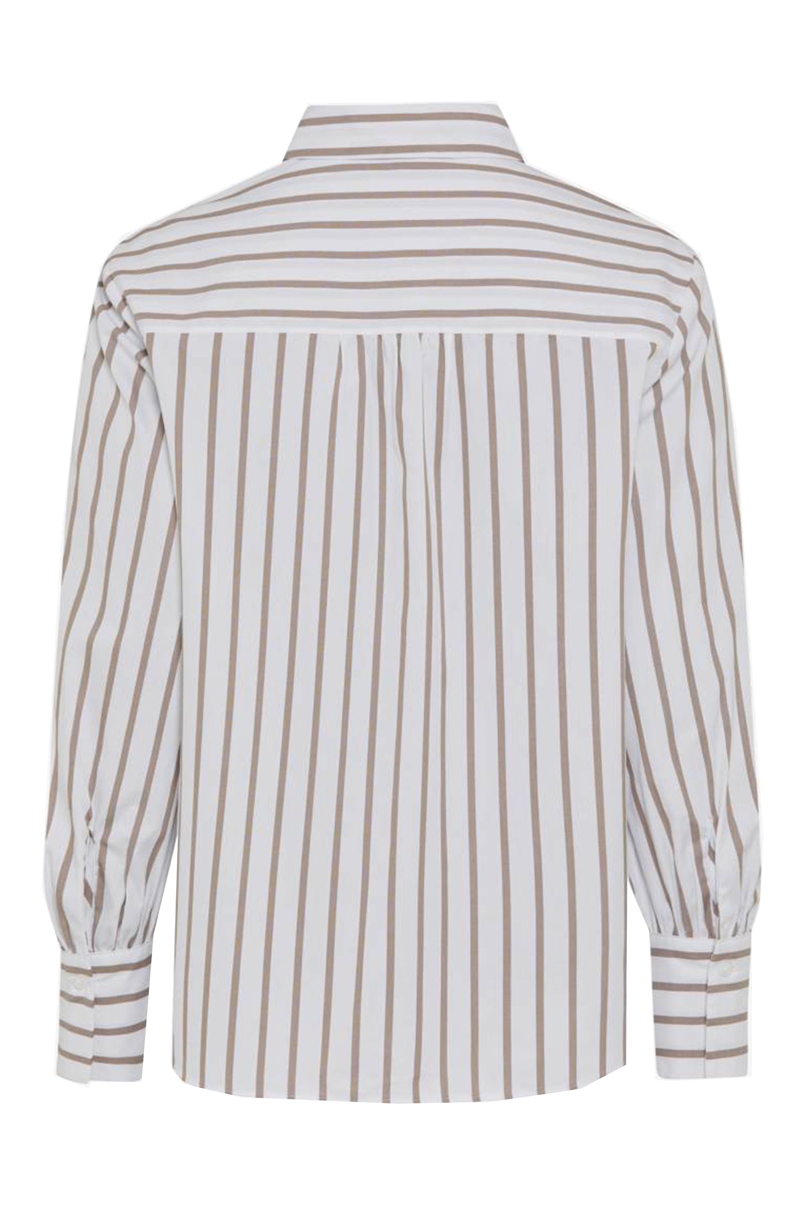 Dames blouse lange mouw bruin