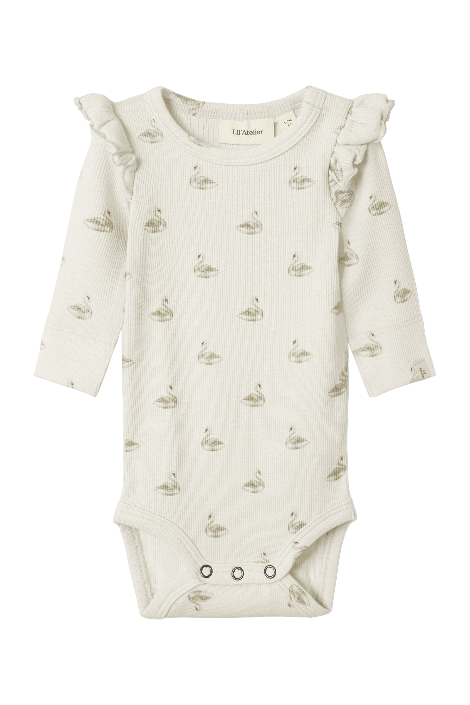 Baby romper lange mouw ecru