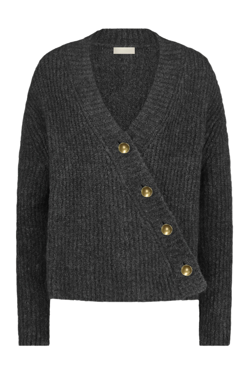 Dames vest grijs