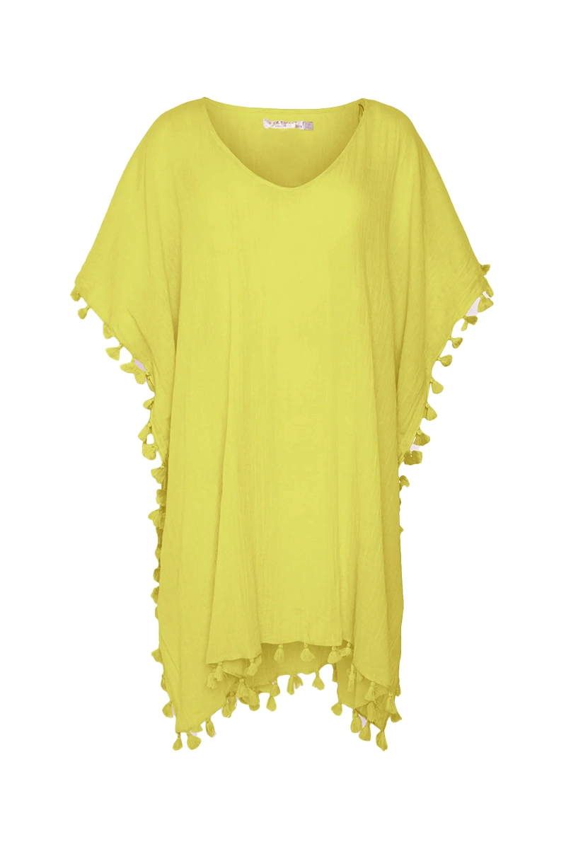 Seafolly Bad/beach dames blouse strand Geel-1 1
