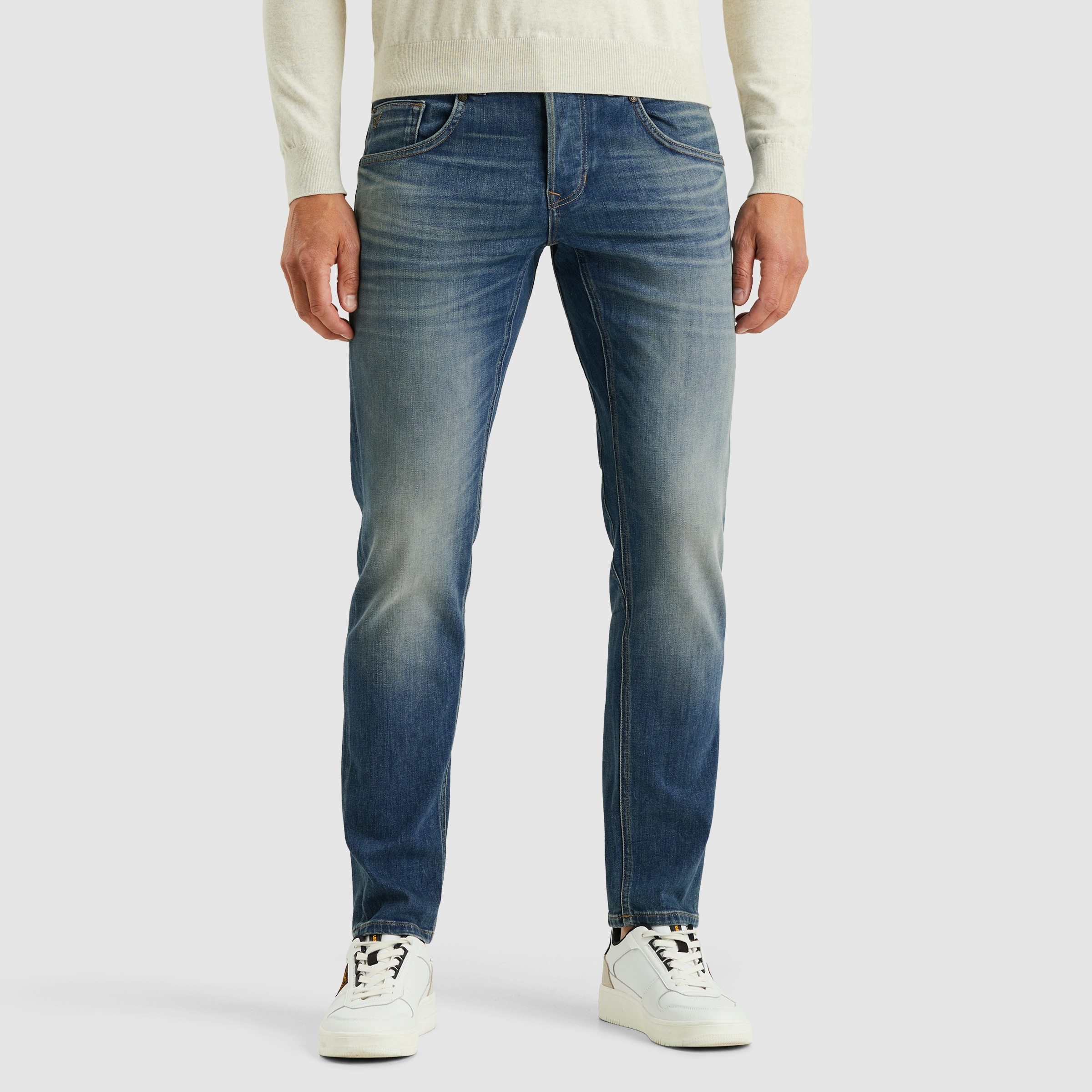Heren pantalon blauw