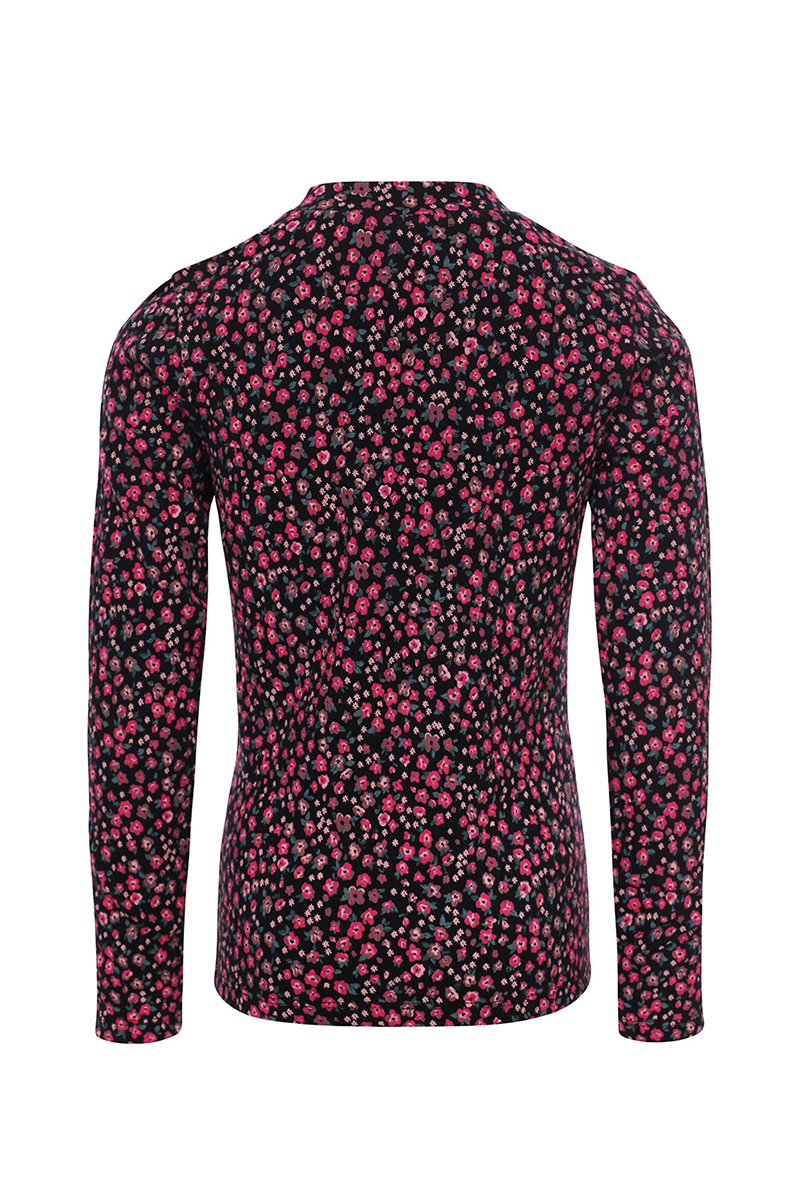 Meisjes t-shirt lange mouw zwart