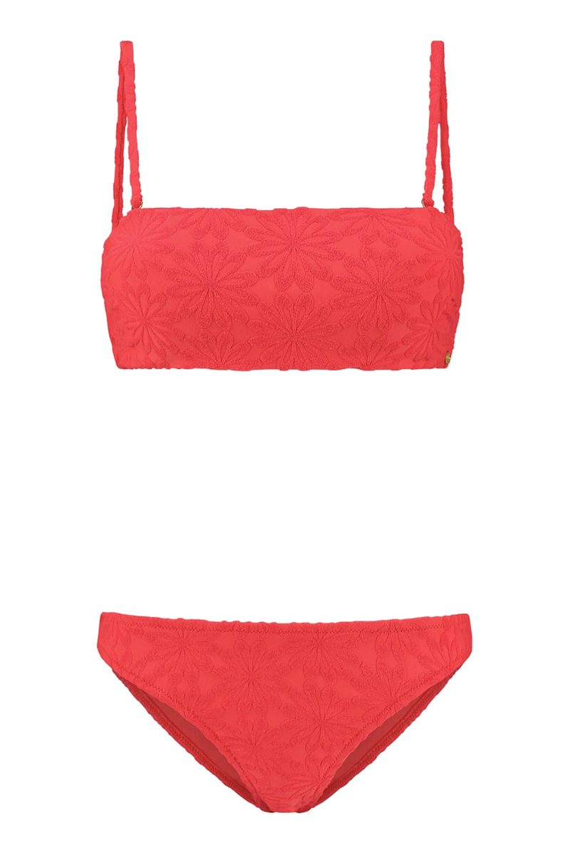 Bad/beach dames bikini rood
