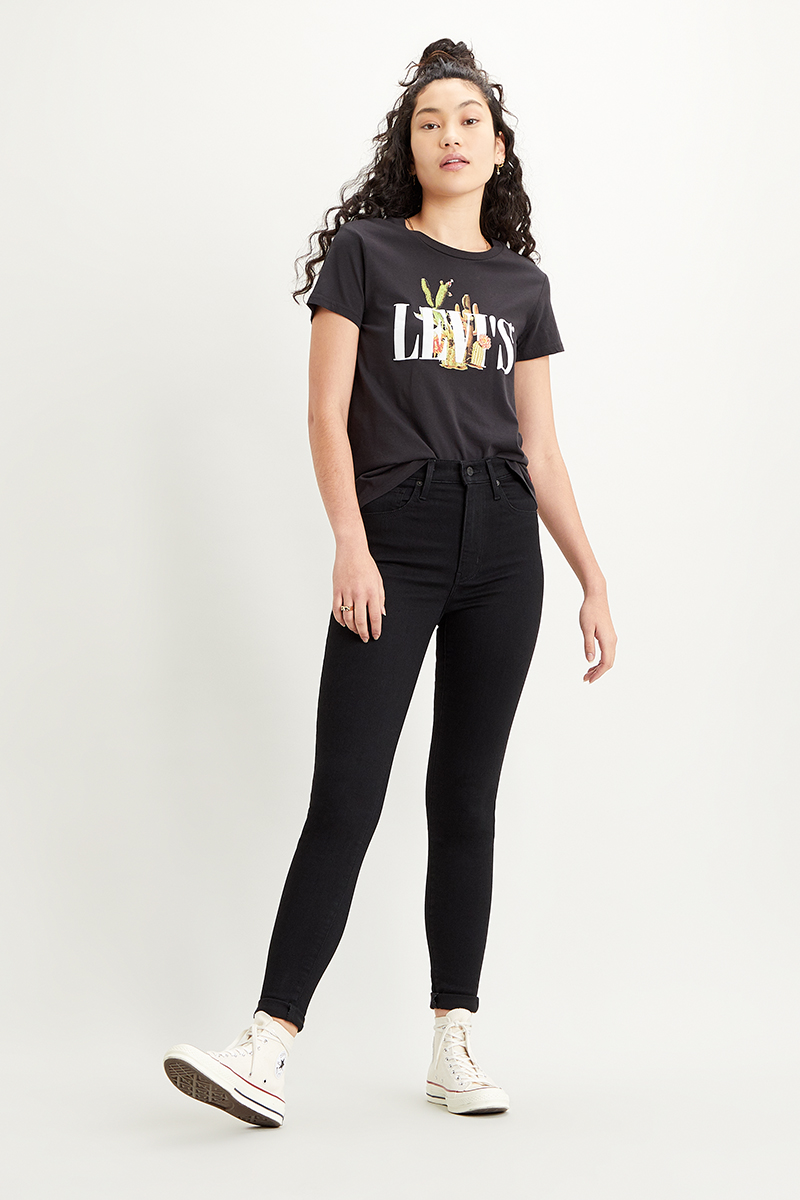 Levi's mile high super skinny Zwart-1 2