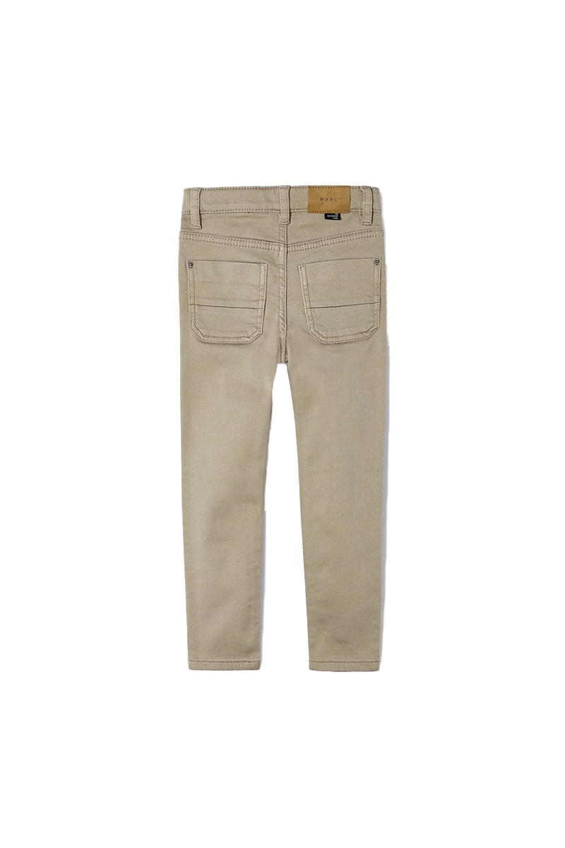 Mayoral soft slim fit pants bruin/beige-1 2