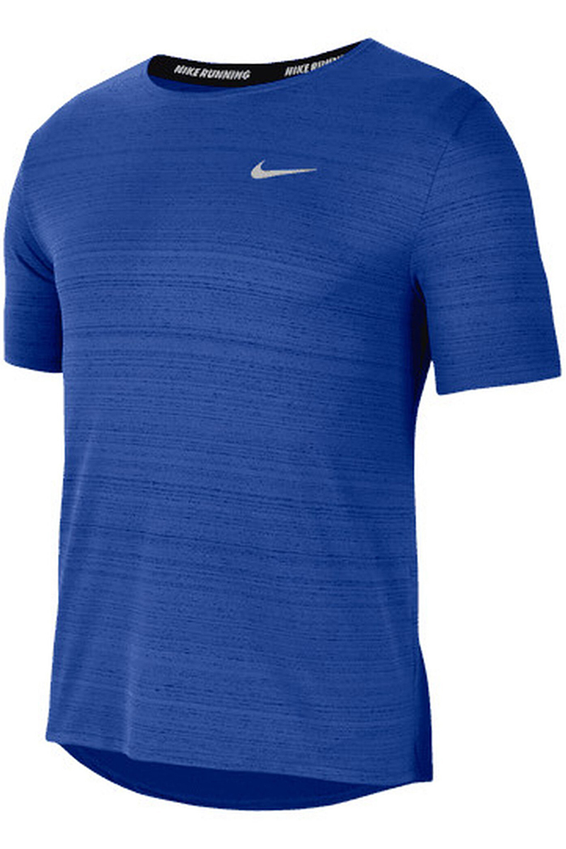 golf specificeren vieren Nike Running heren t-shirt km Blauw-1 Voorwinden