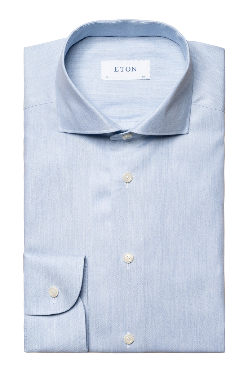 Heren overhemd lm dressual blauw