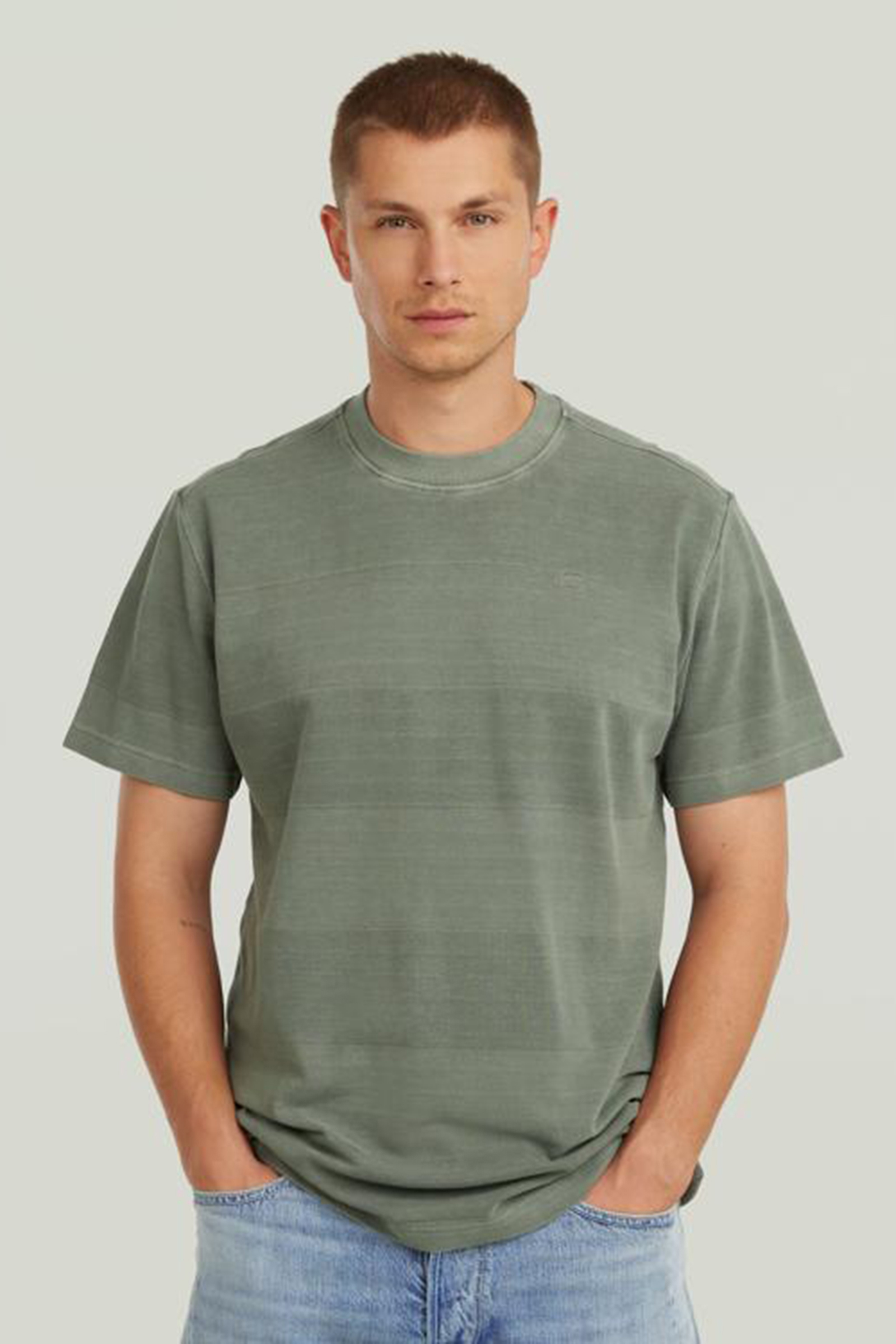 Heren t-shirt kortemouw groen