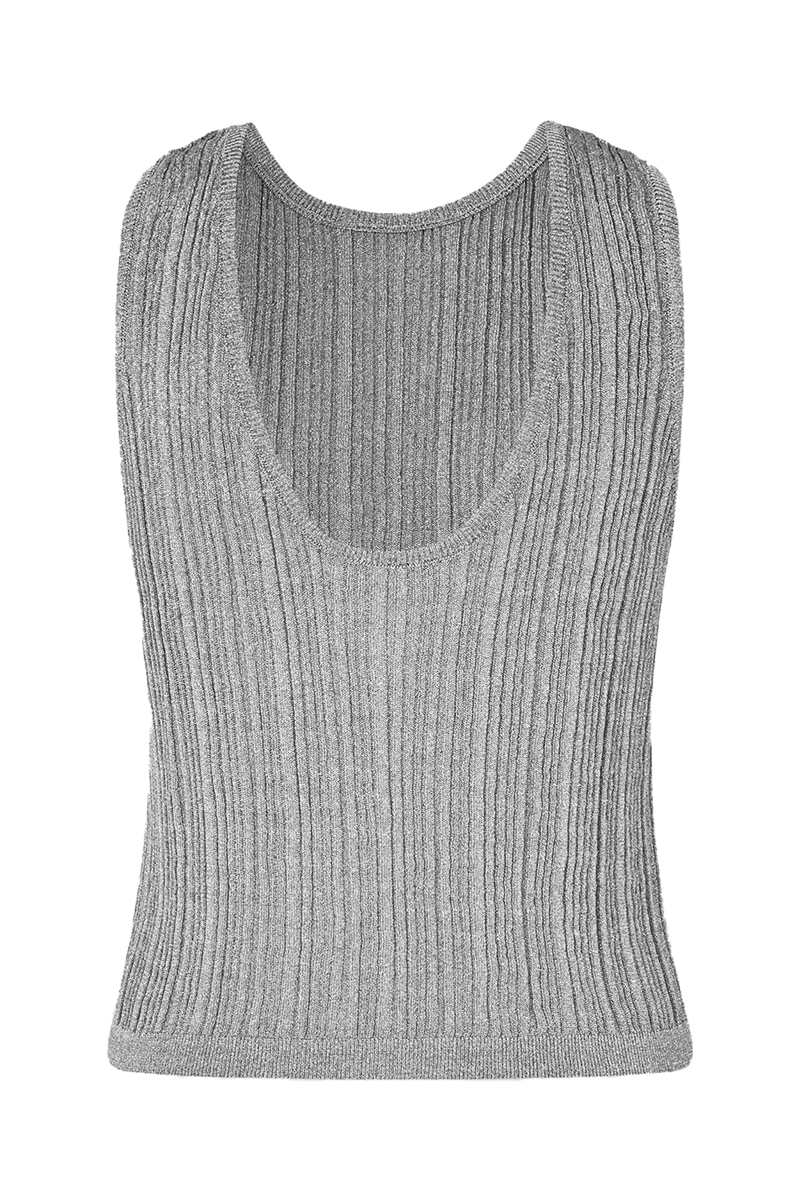 Dames top zilver