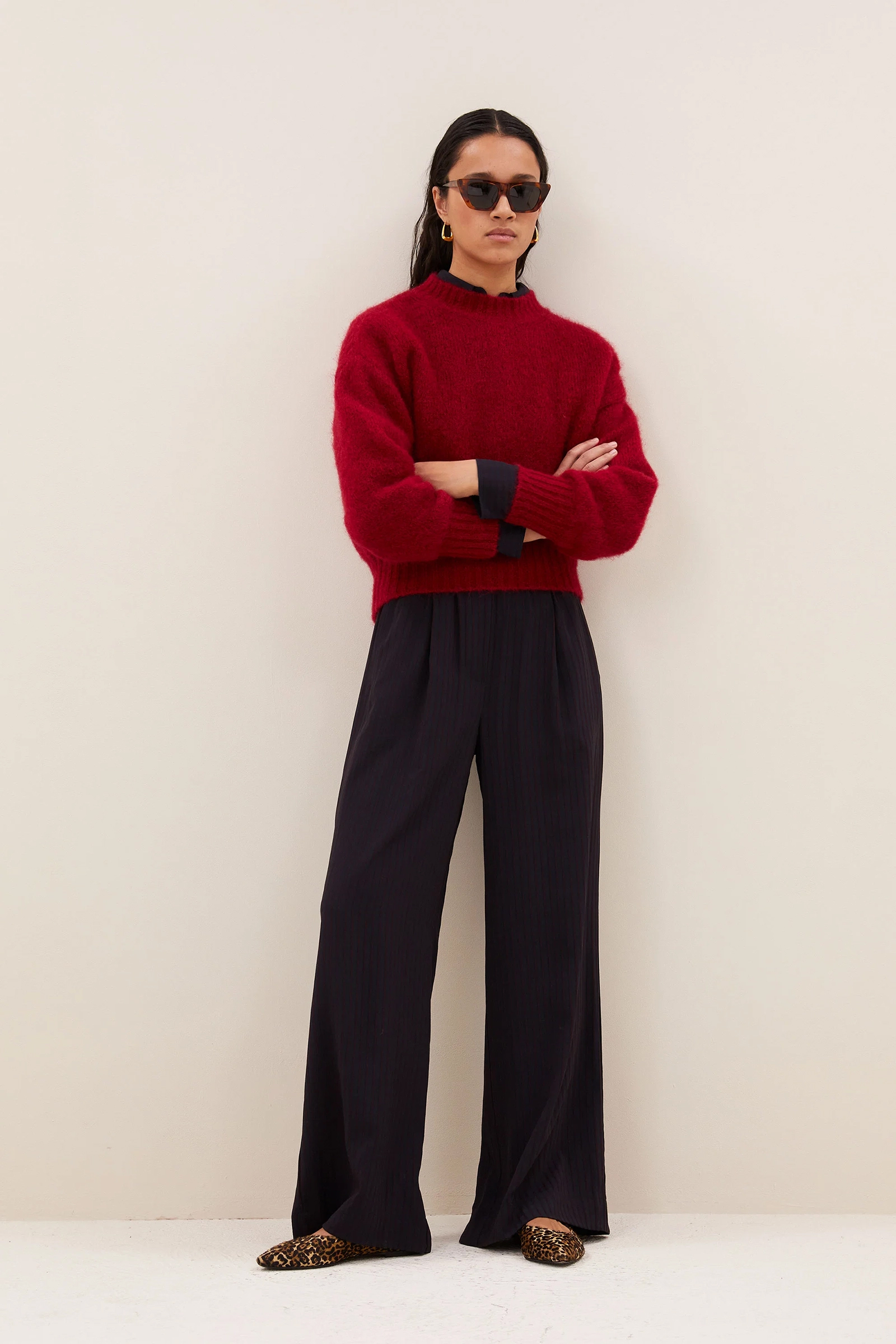 Dames broek rood