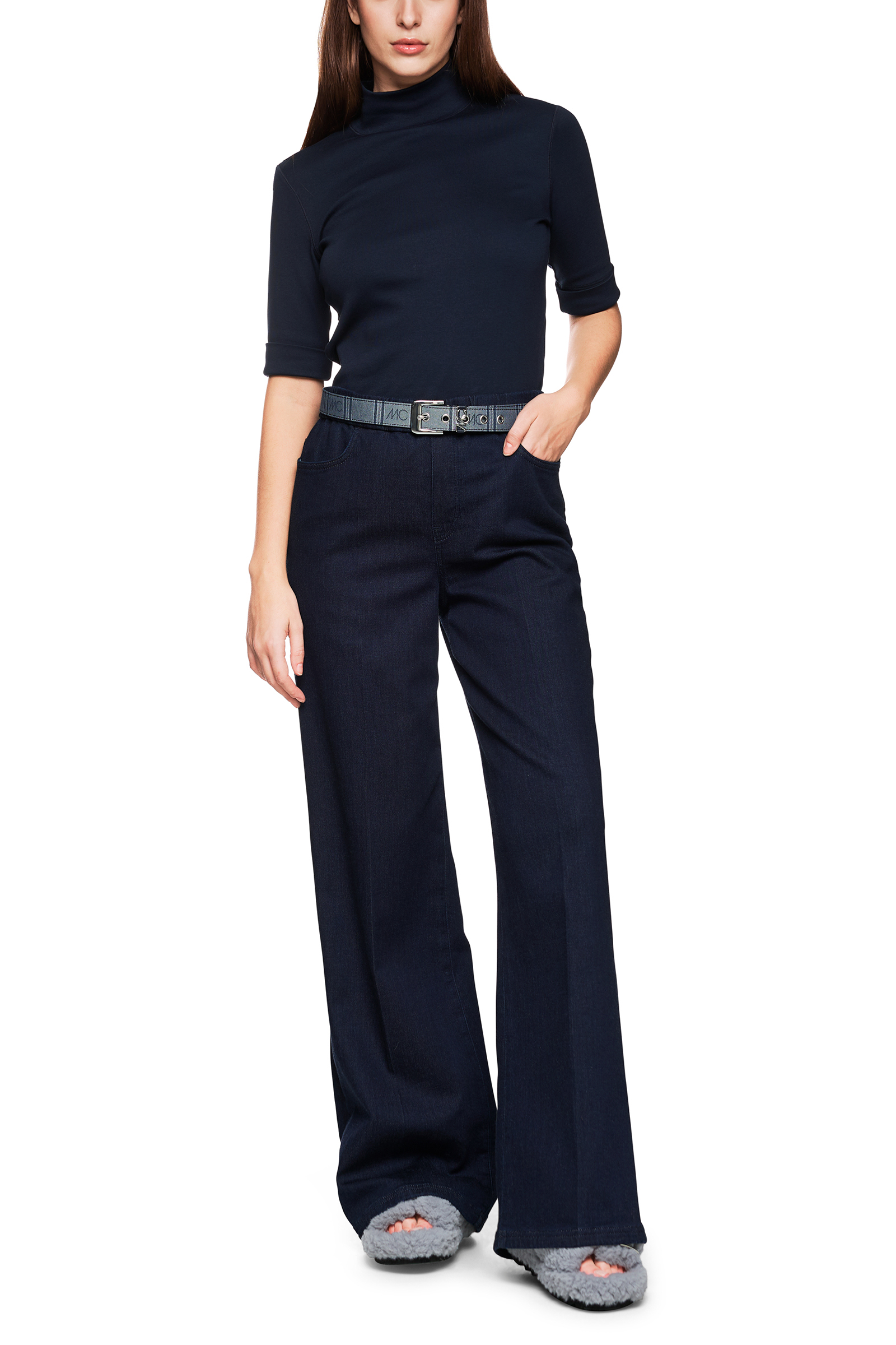 Dames t-shirt korte mouw blauw