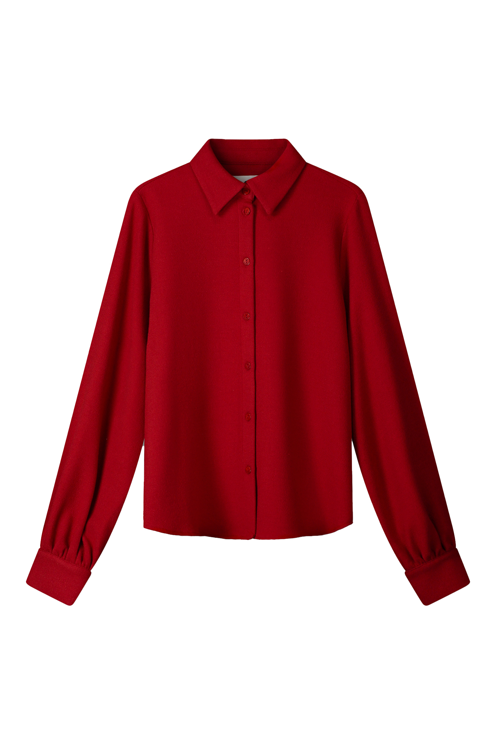Dames blouse lange mouw rood