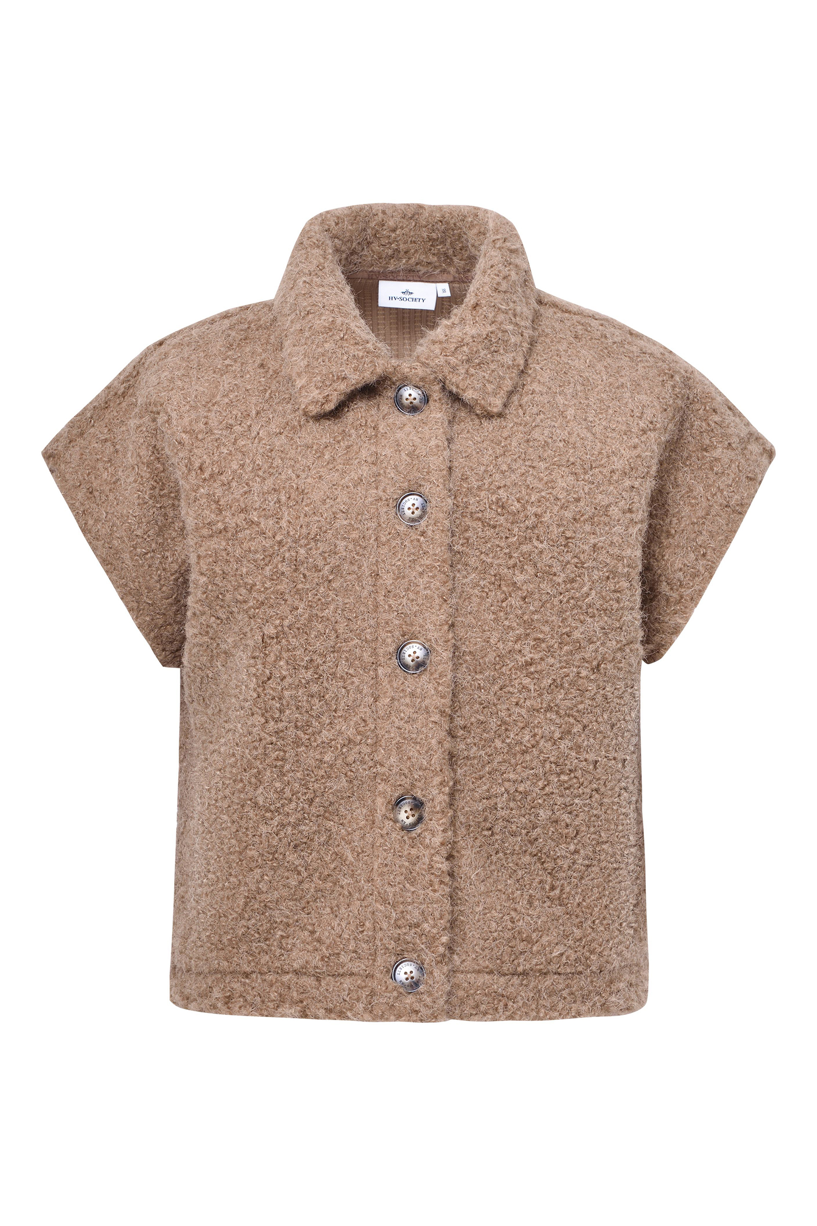 Dames vest bruin