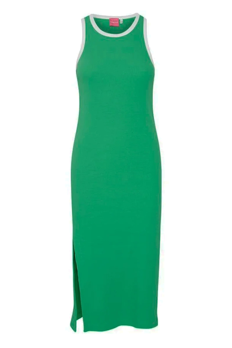 The Jogg Concept JCRASMINE CONTRAST DRESS - JERSEY Groen-1 1