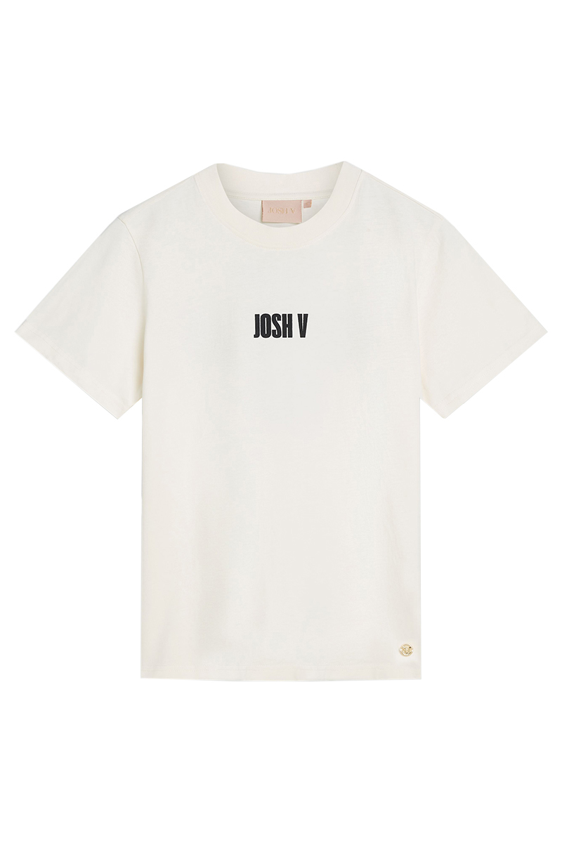 Dames t-shirt korte mouw ecru