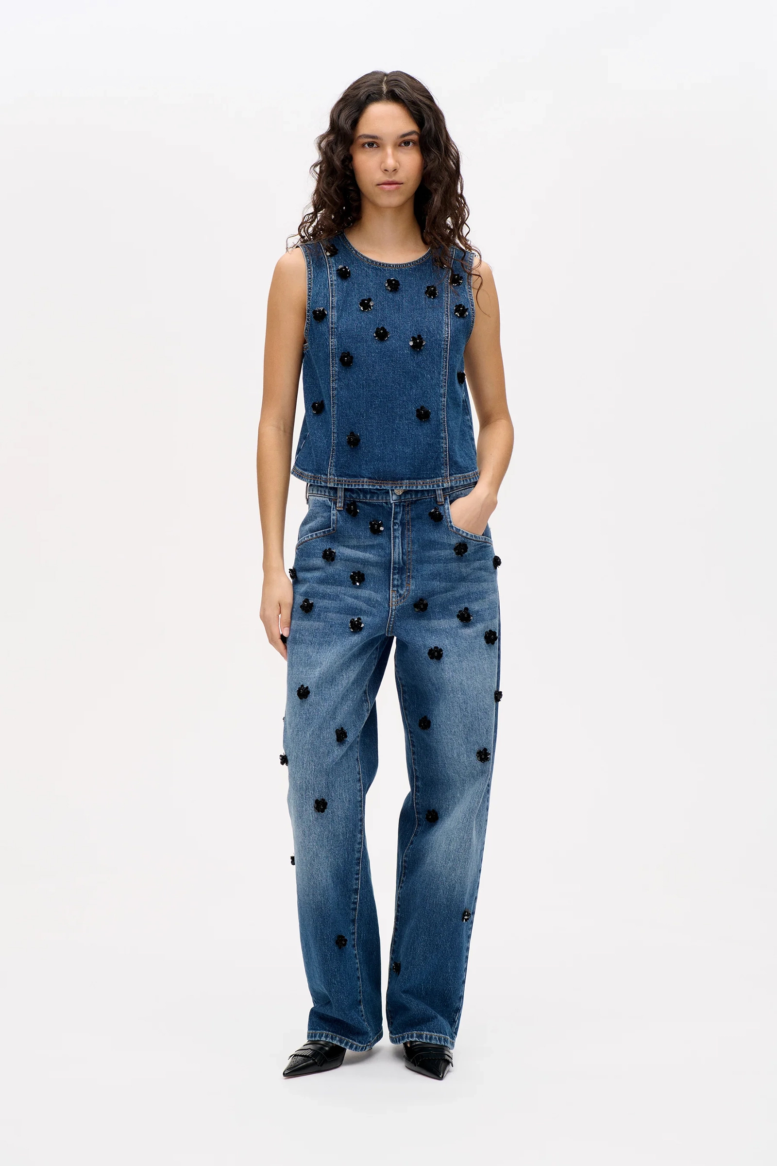 Dames jeans blauw