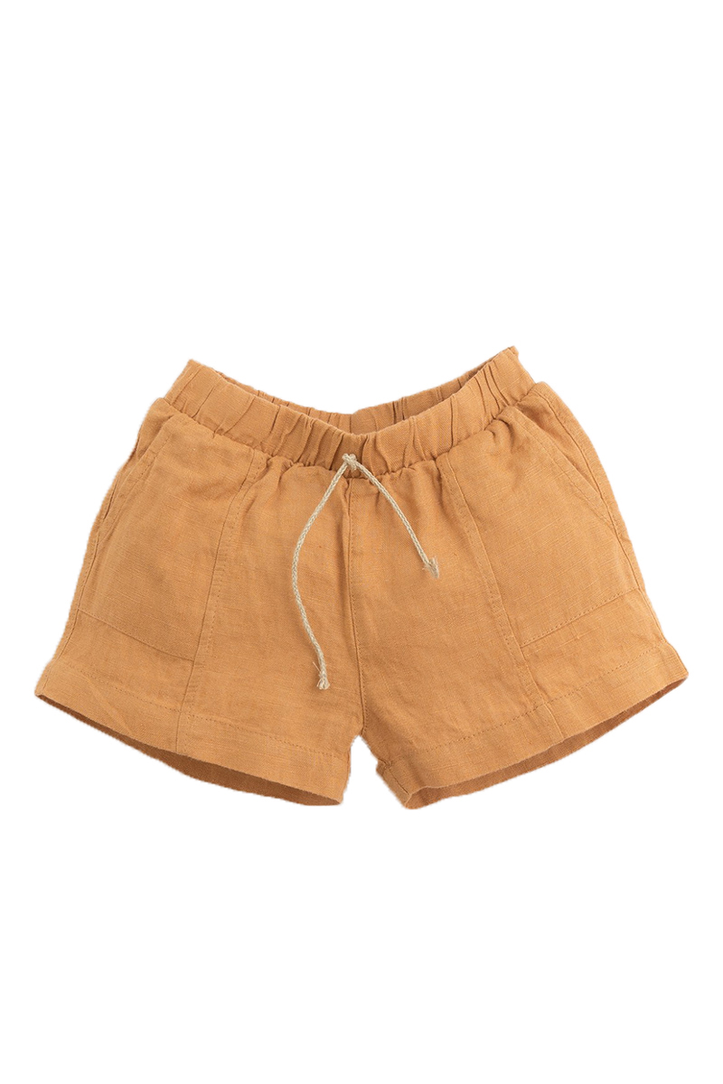 Play Up linen shorts Bruin/Beige-1 1
