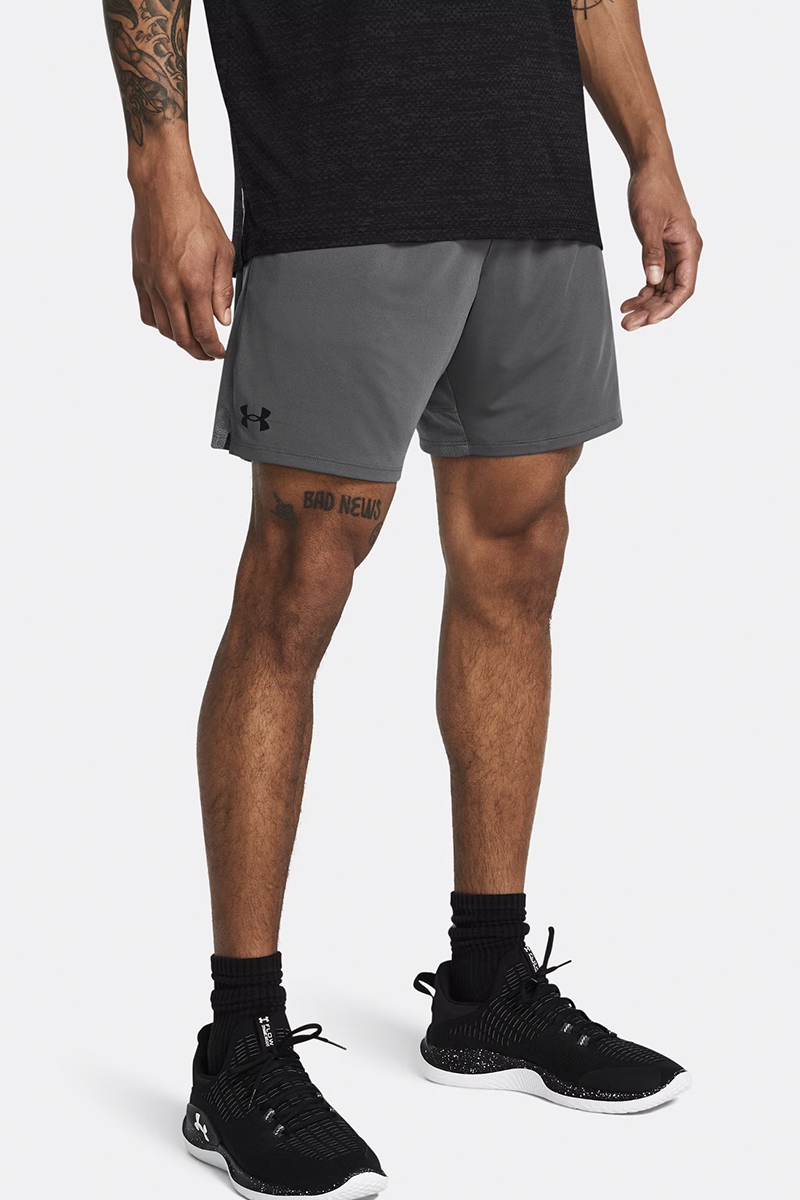 Fitness heren short grijs