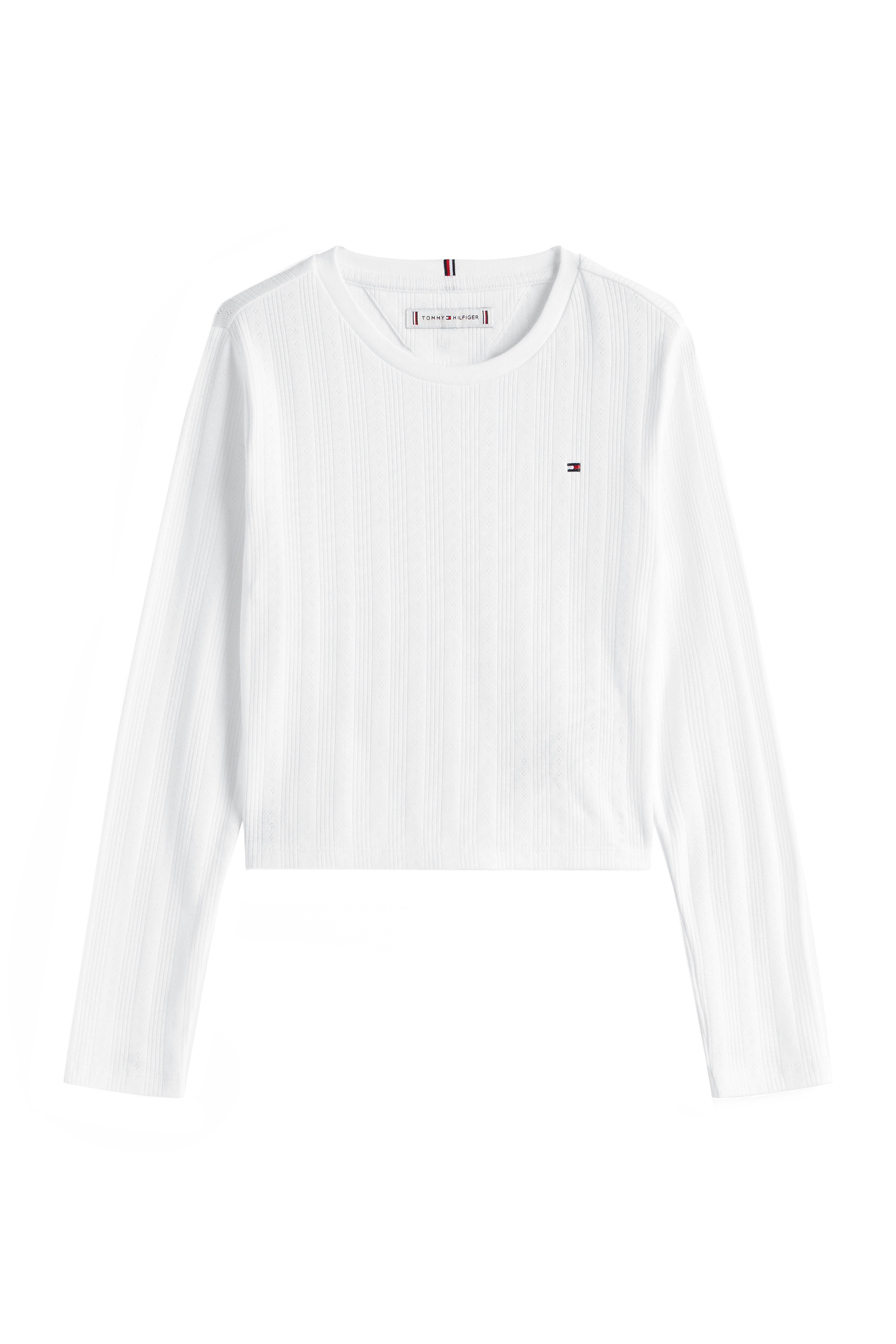 Meisjes t-shirt lange mouw wit