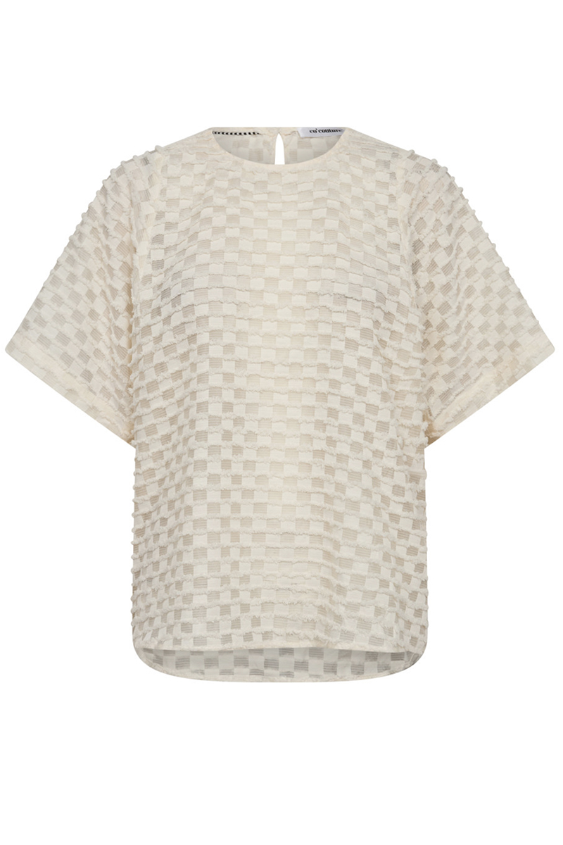 Dames blouse lange mouw ecru