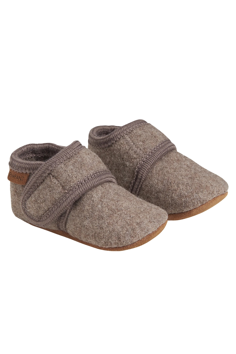 EN FANT baby wool slippers bruin/beige-1 1