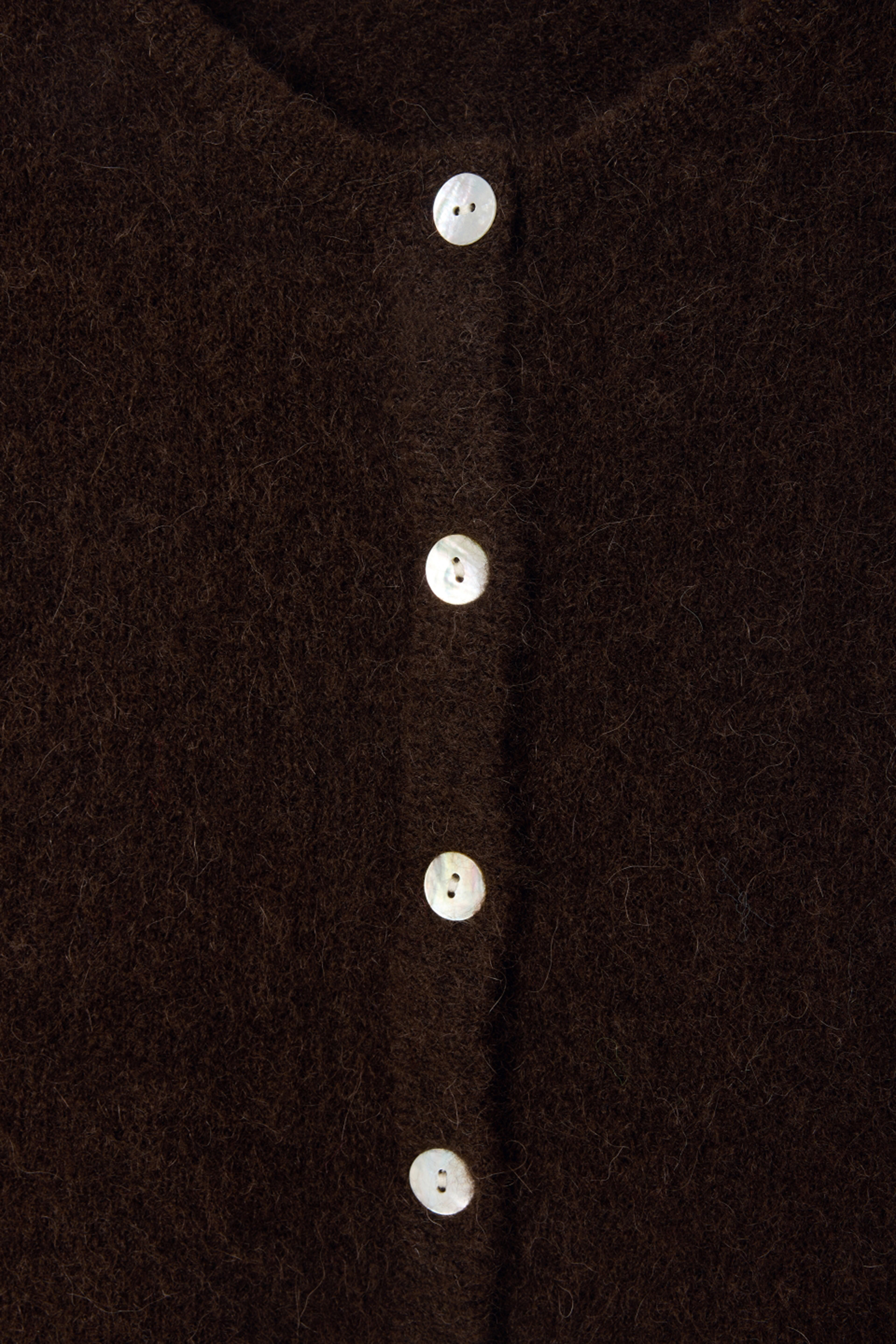 Dames vest bruin