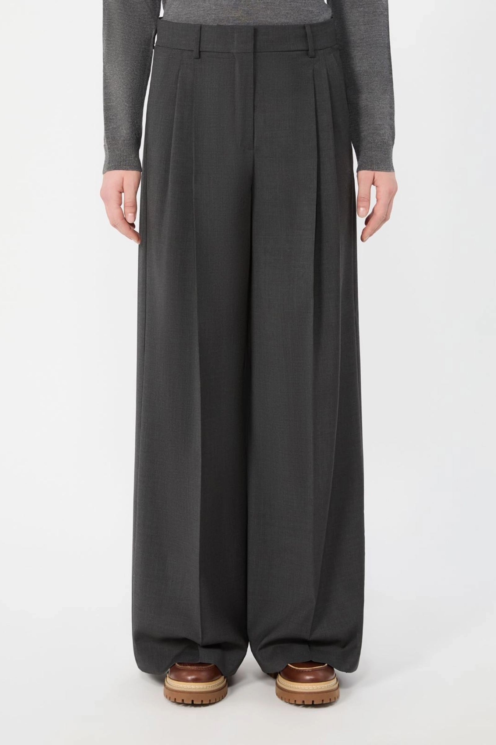 Dames broek grijs