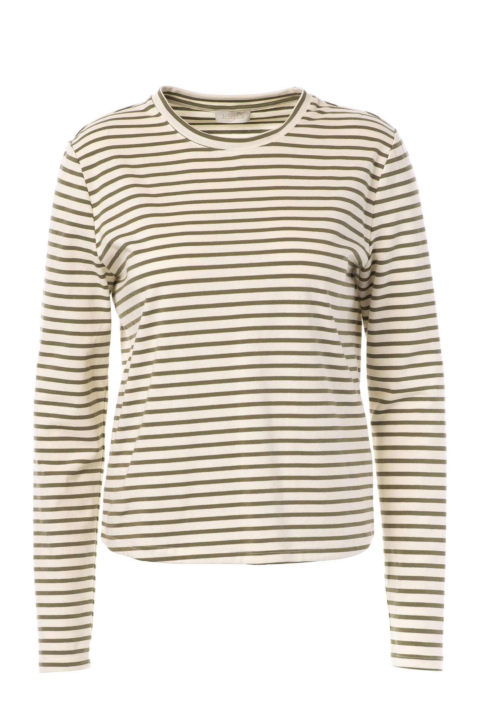 Dames t-shirt lange mouw groen