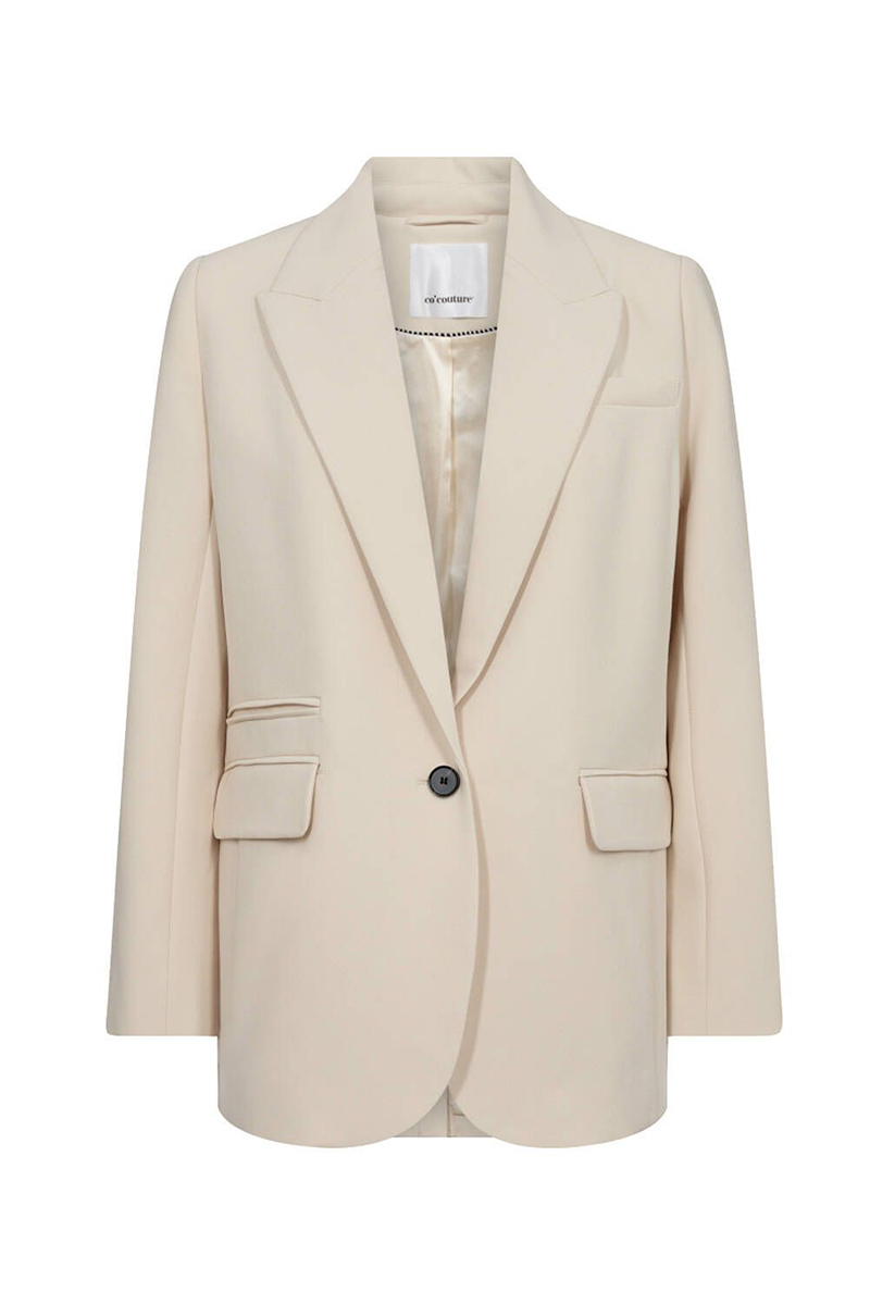 co´couture Vola cc ring single blazer Ecru-1 1
