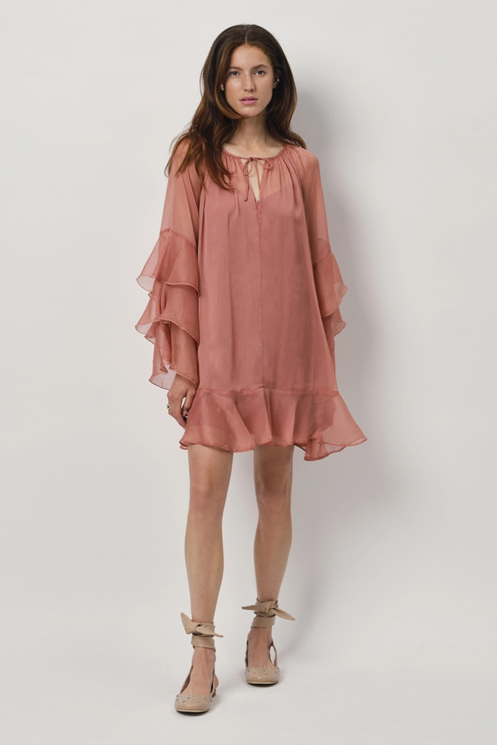Dames jurk rose