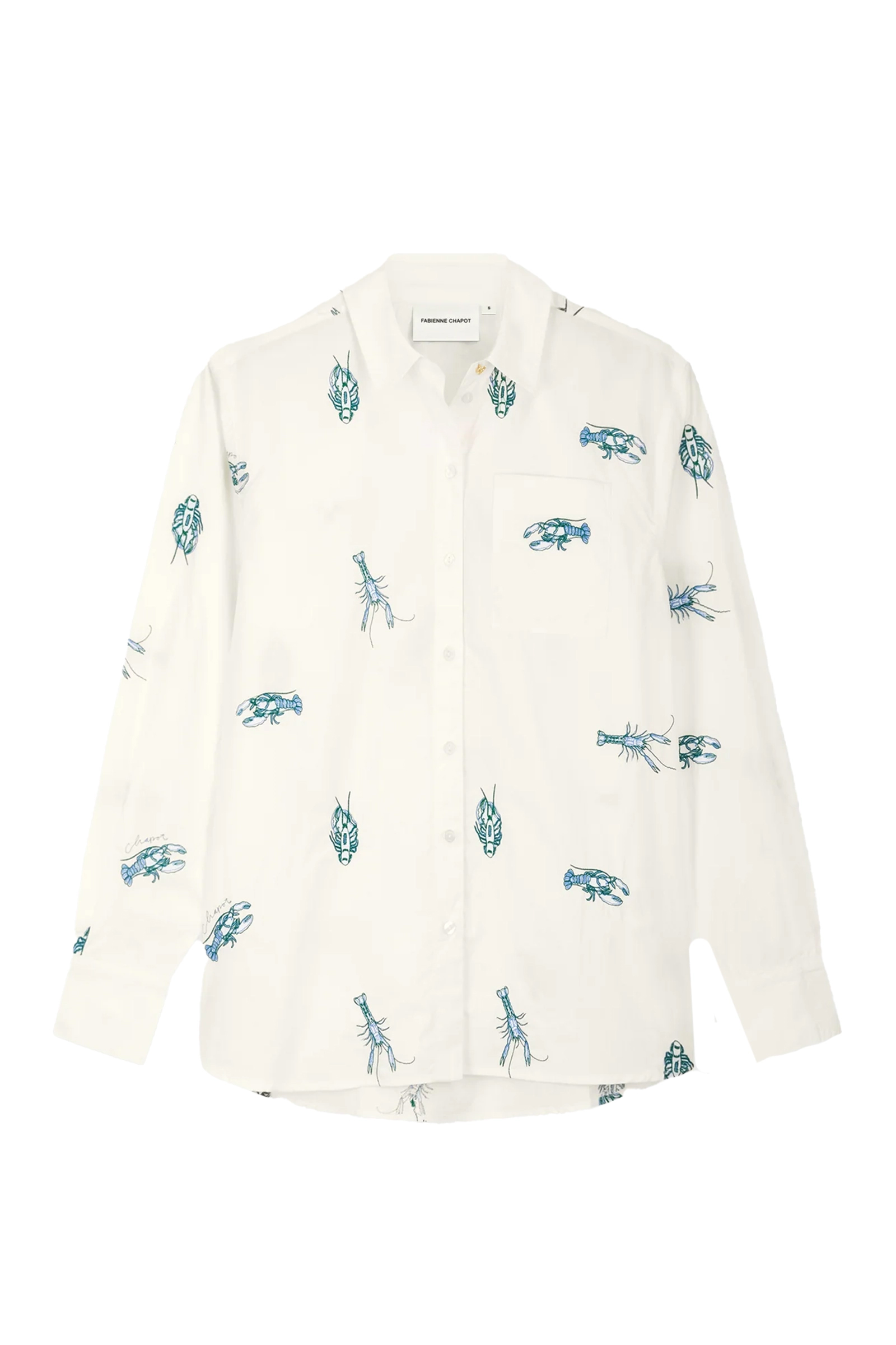 Dames blouse lange mouw wit