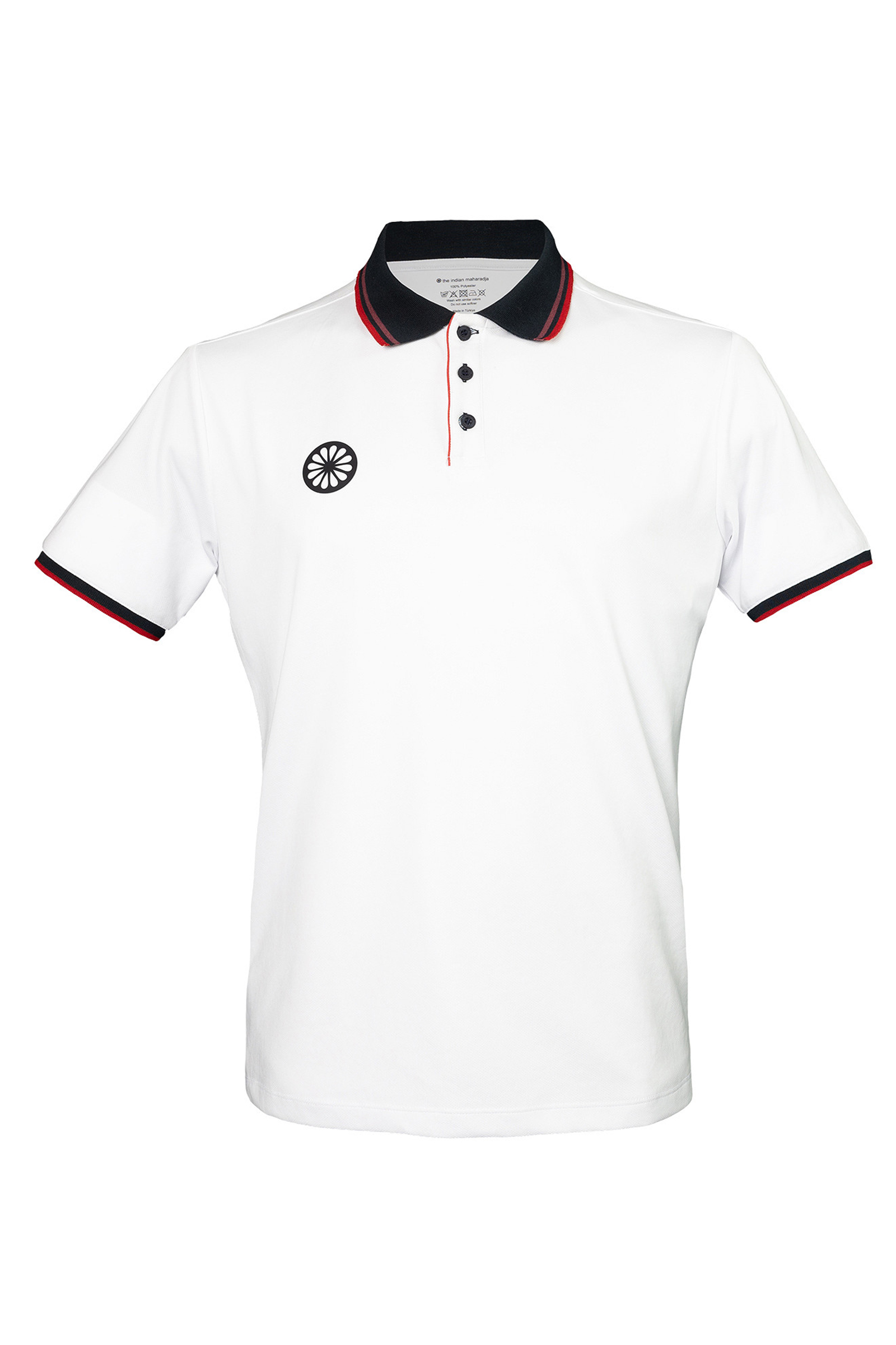 Tennis heren polo wit