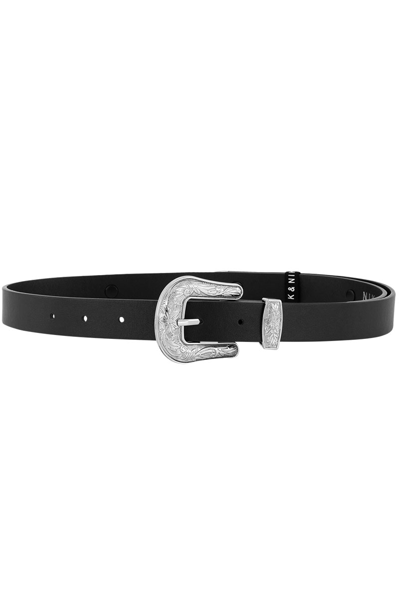 Nik & Nik Bibian long belt Zwart-1 1