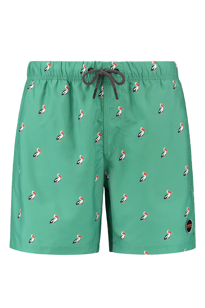 Bad/beach heren zwemshort groen