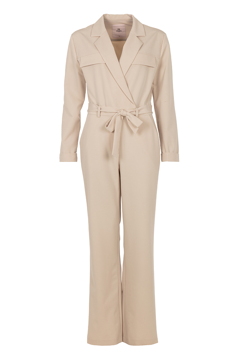 Dames jumpsuit/tuinbroek bruin