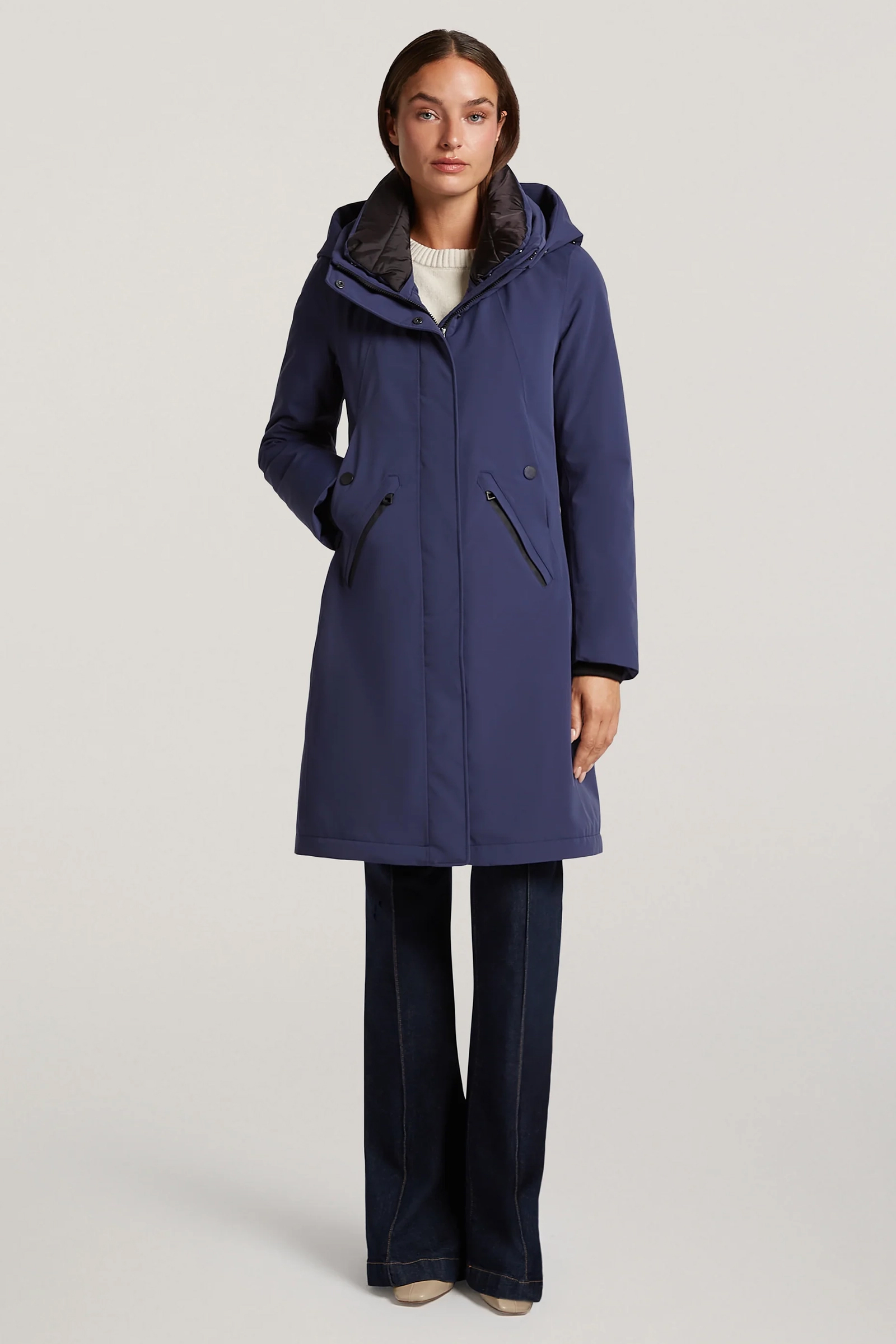 Dames jas blauw