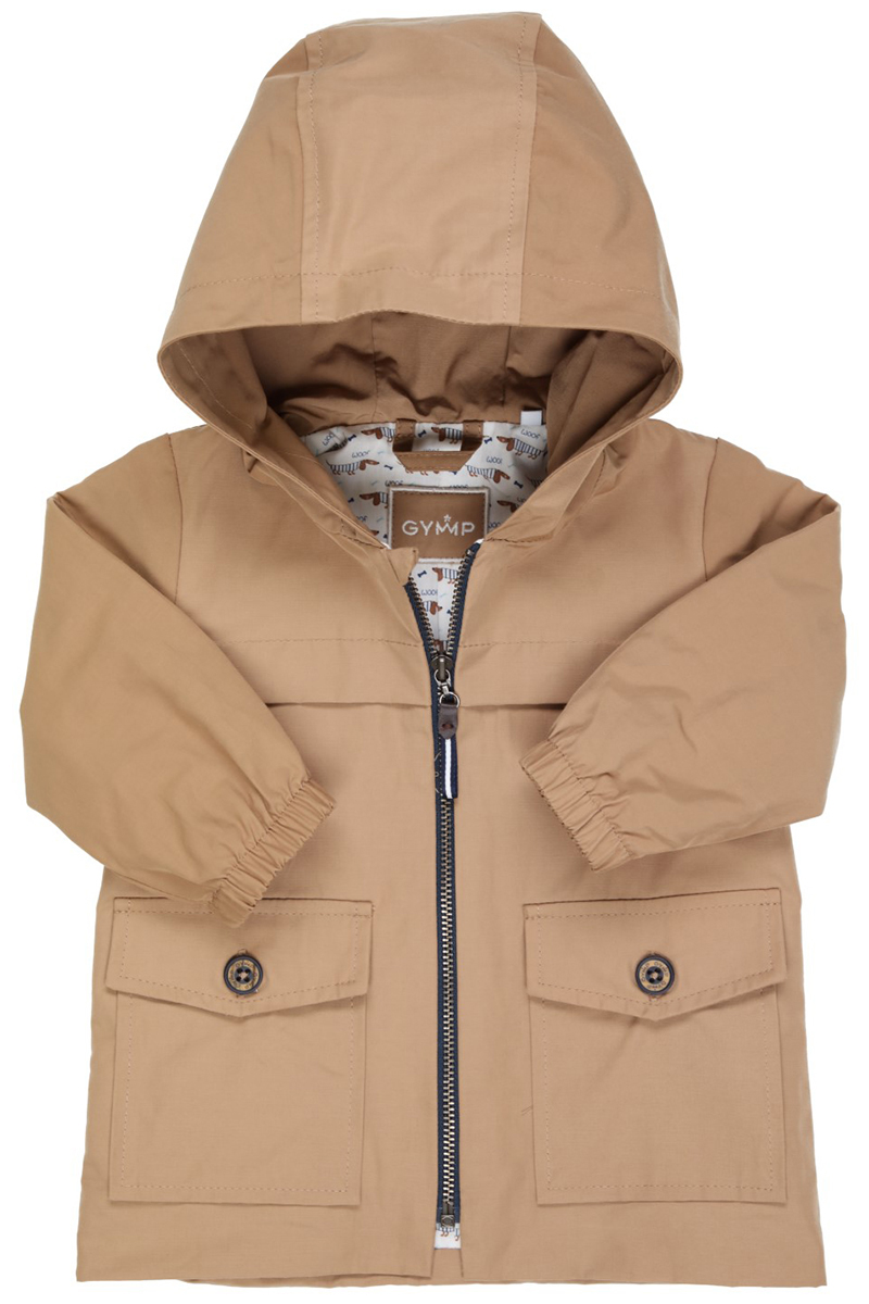 Wet en regelgeving opvoeder Labe Gymp Coat with hood Bruin/beige-1 Voorwinden