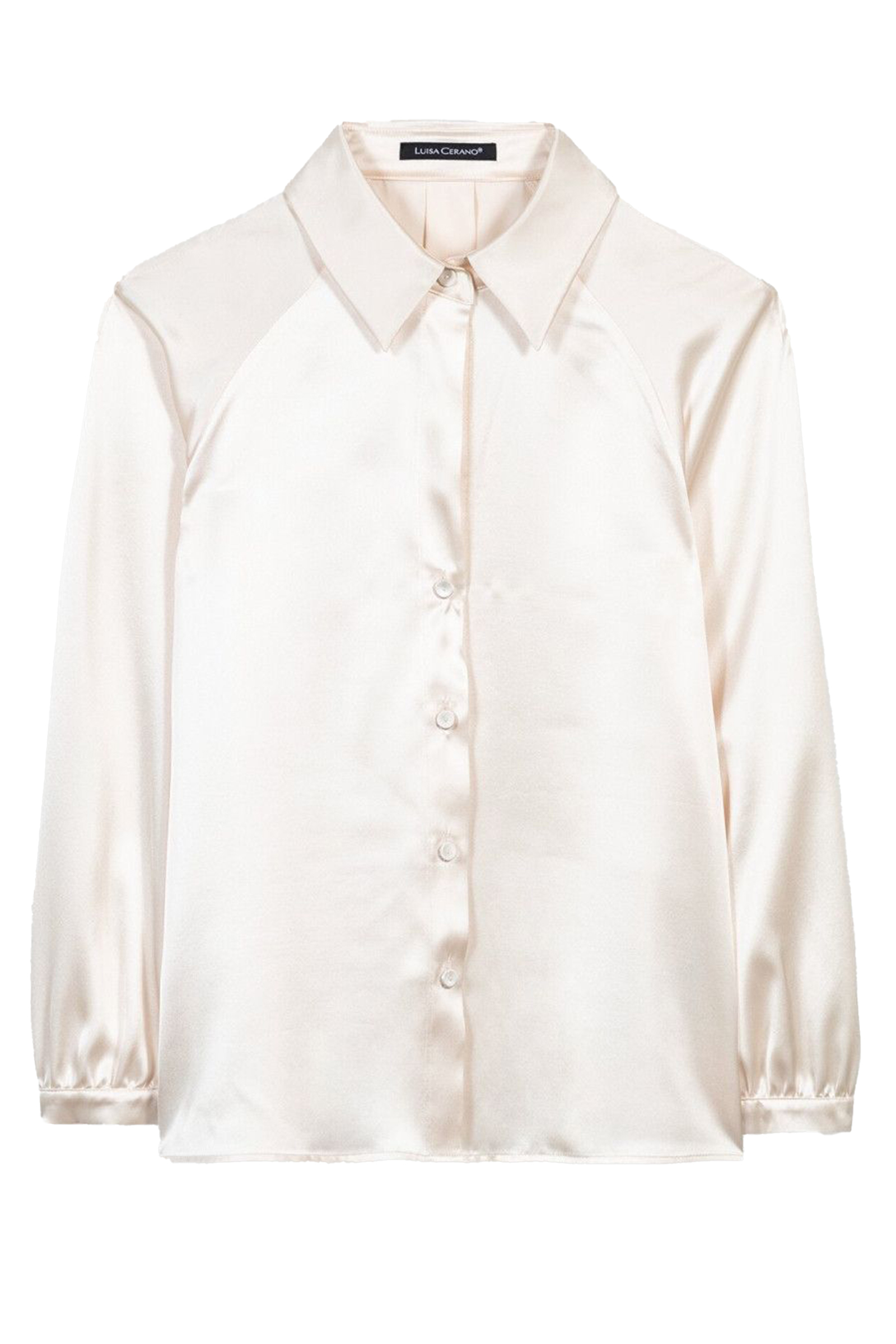 Dames blouse lange mouw ecru