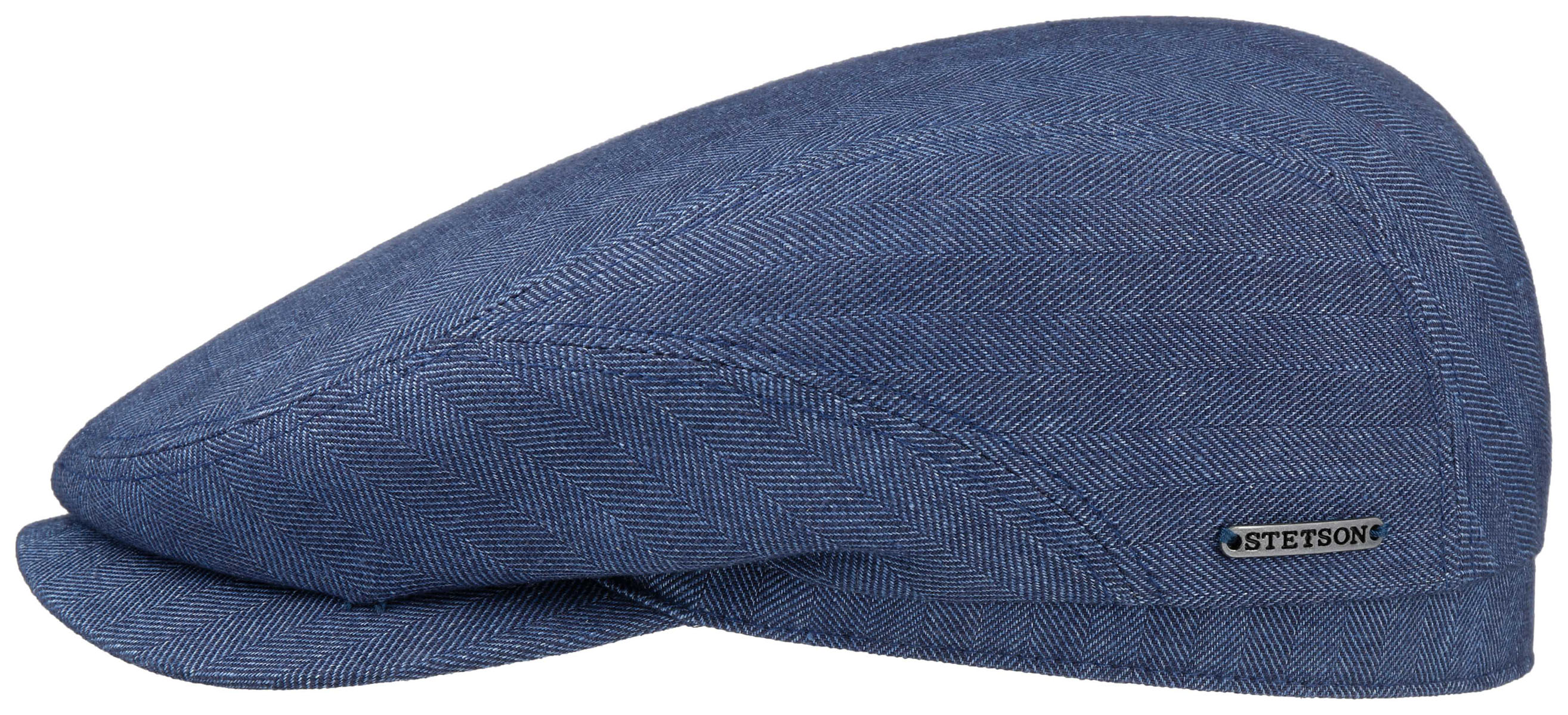 Stetson Driver Cap Cotton/Linen Blauw-1 1