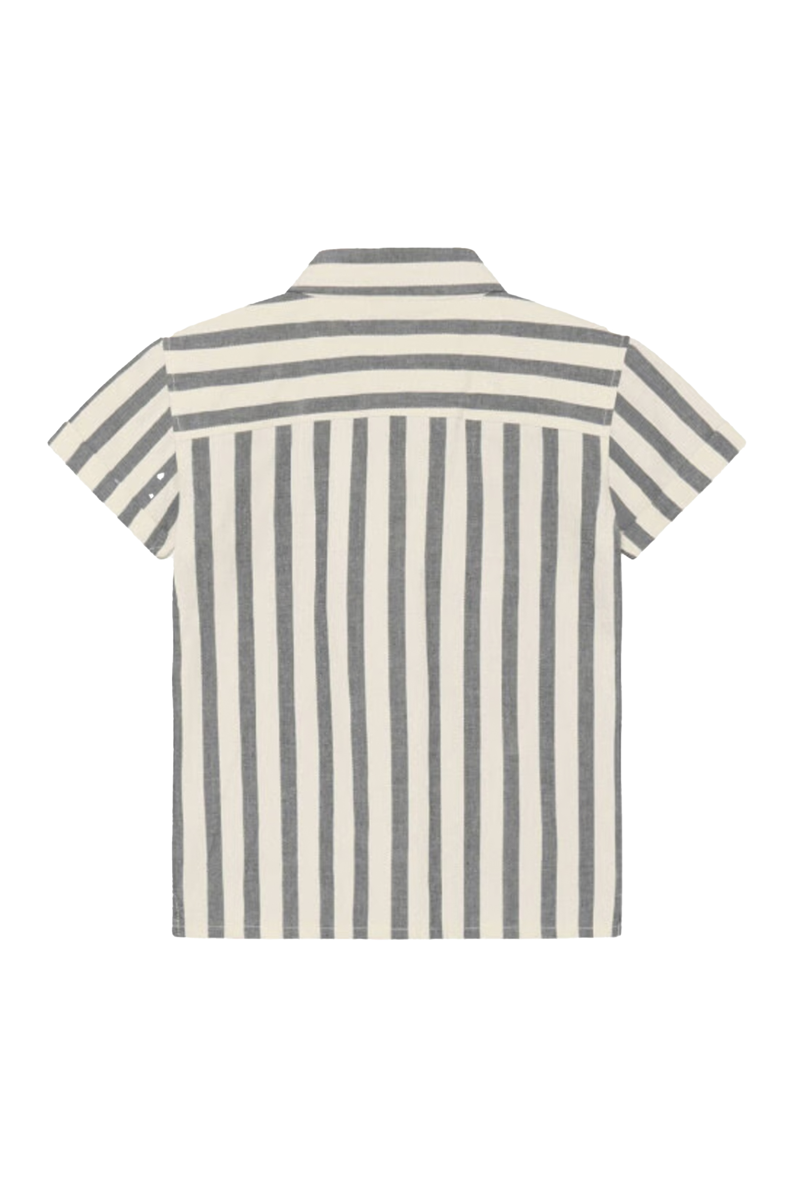 Jongens overhemd korte mouw grijs