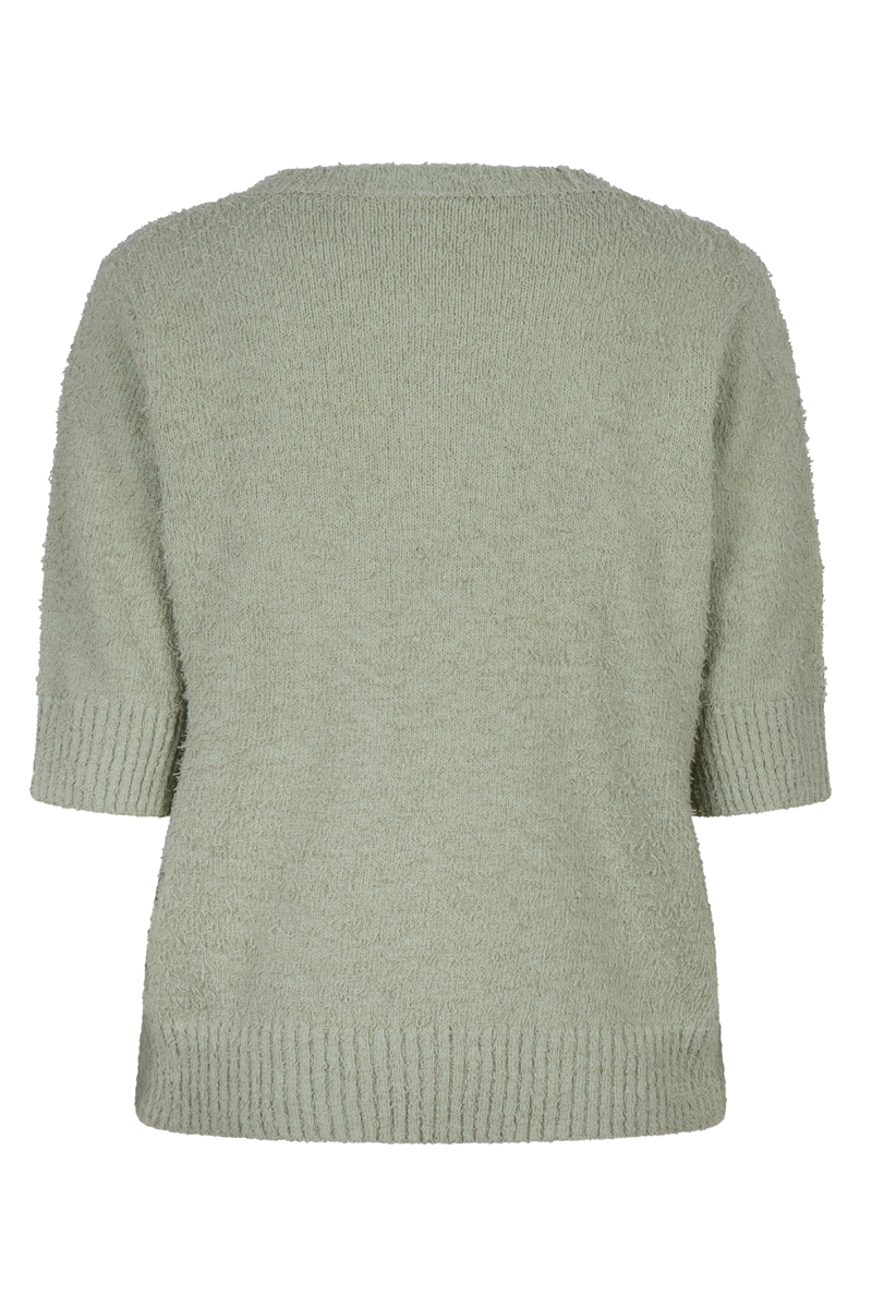 Esqualo Sweater hairy s/slve Groen-1 3