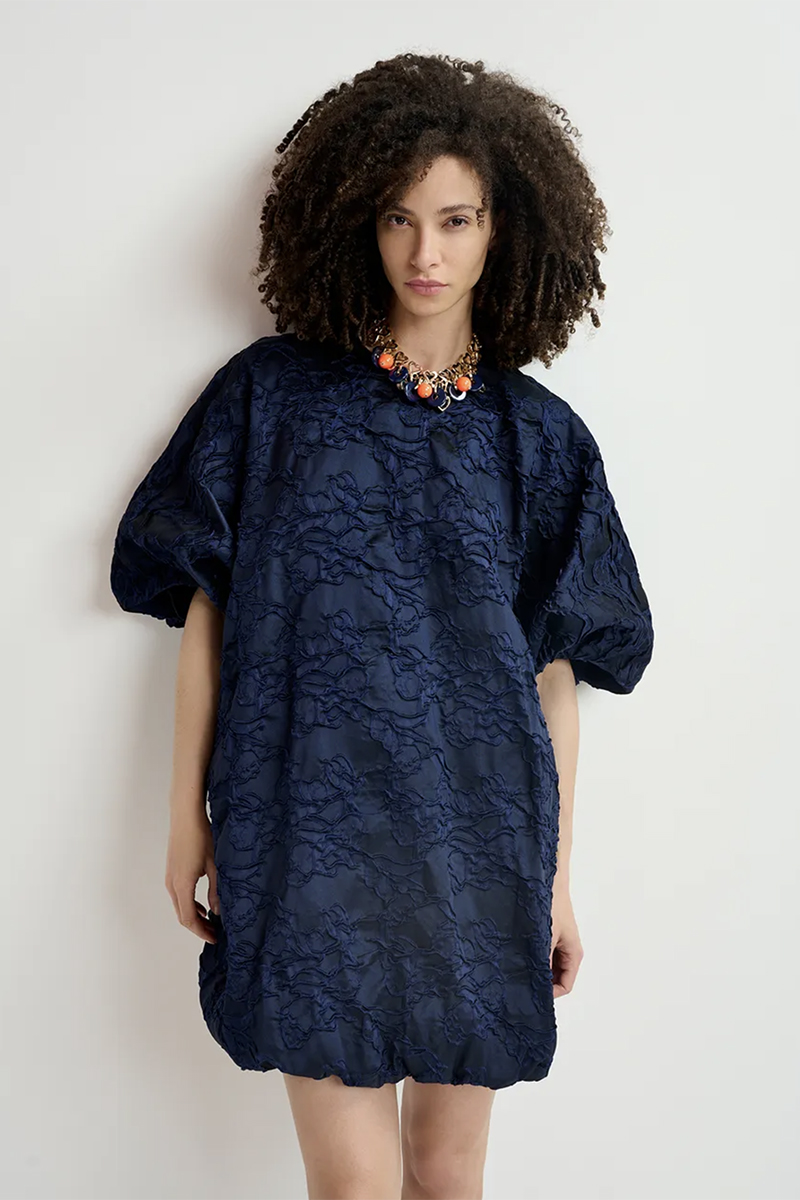 Dames jurk blauw