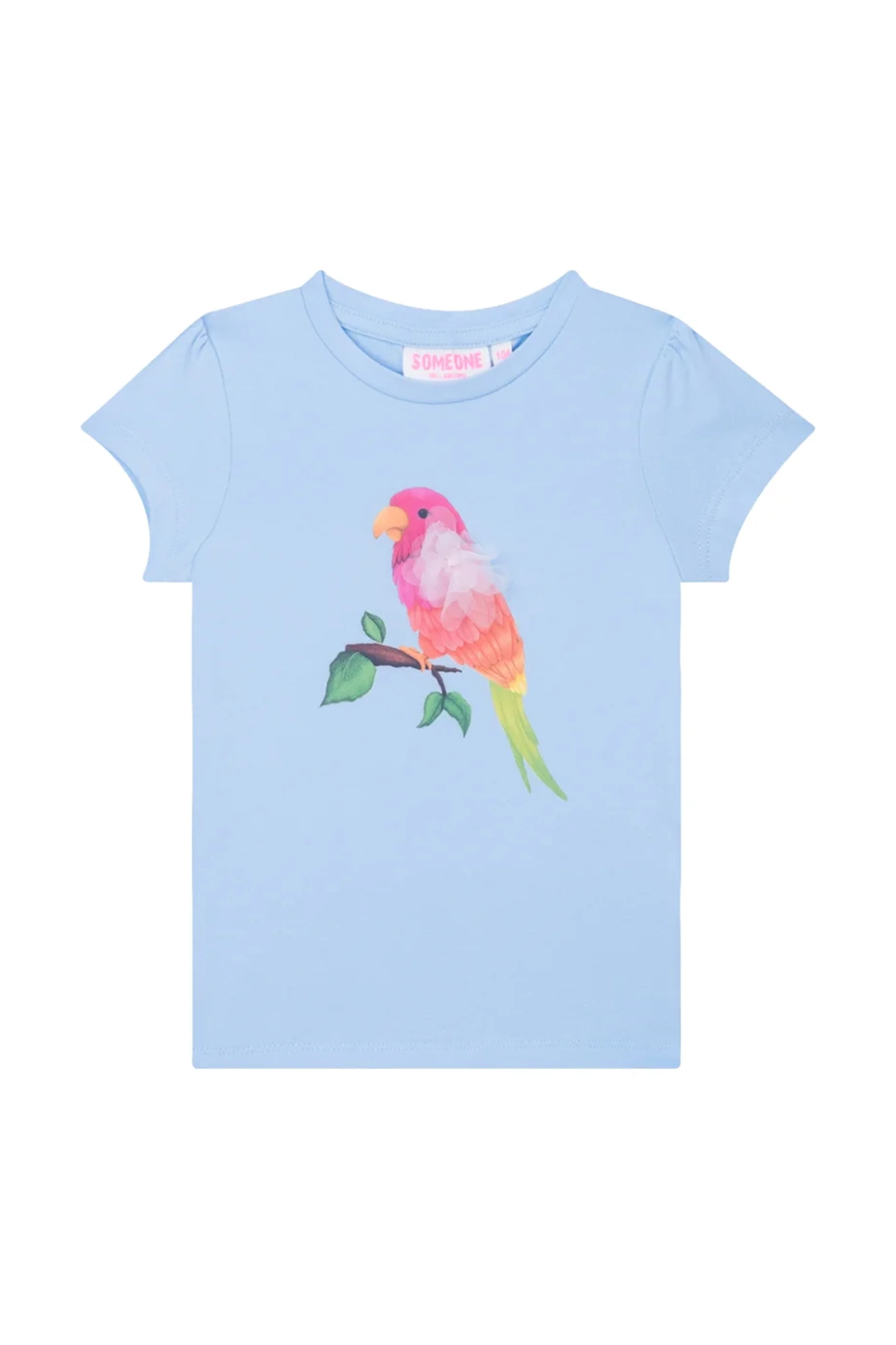 Meisjes t-shirt korte mouw blauw