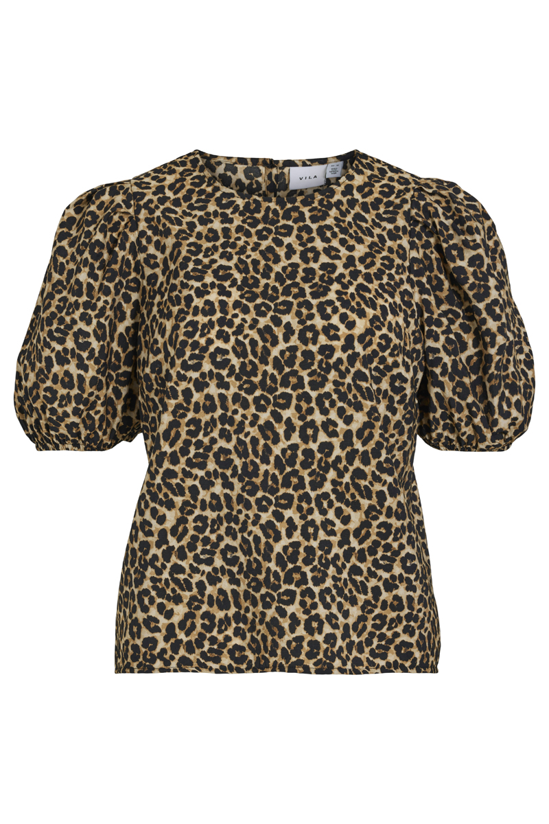 Dames blouse korte mouw zwart