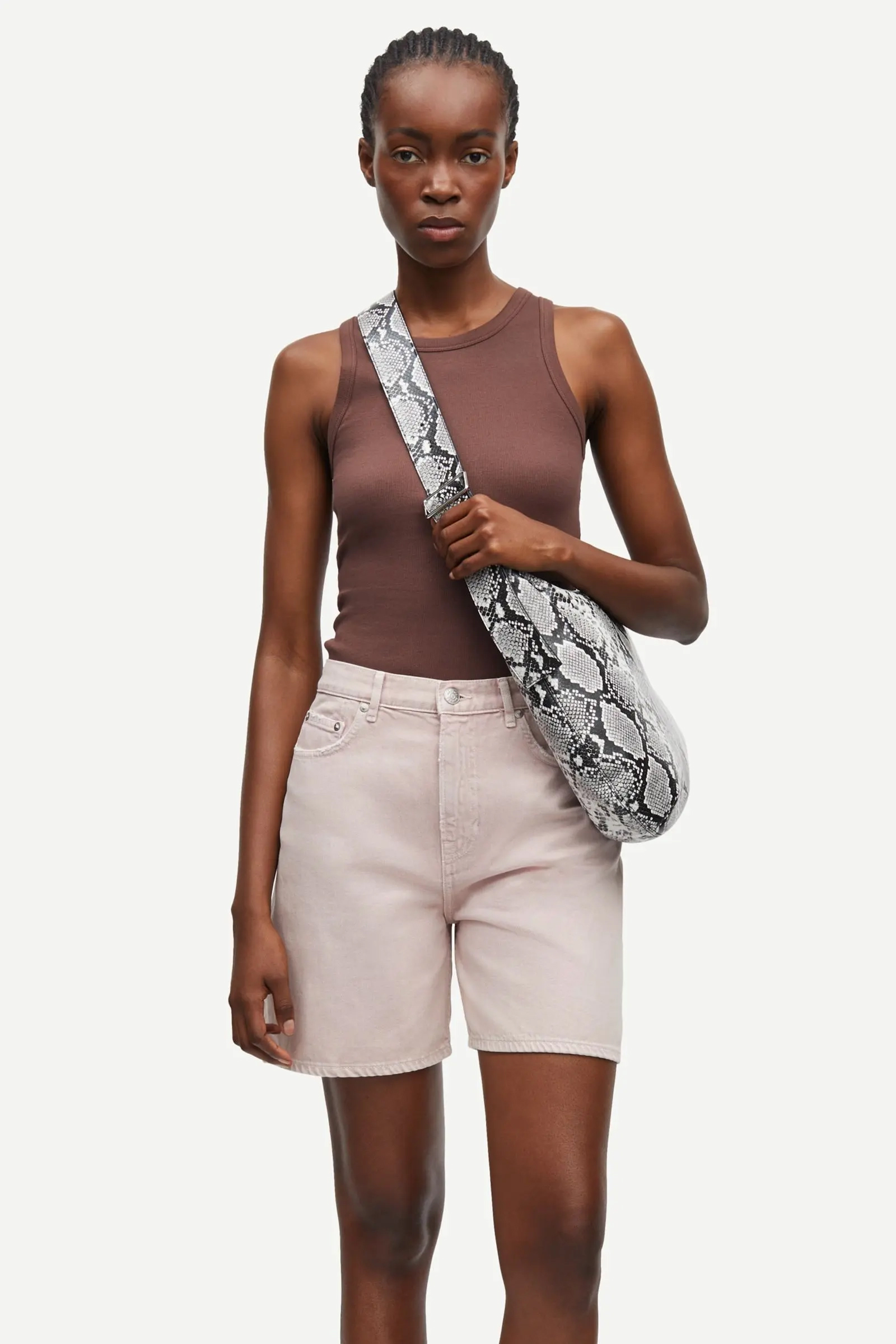 Samsøe Samsøe Alexo tank bruin/beige-1 2