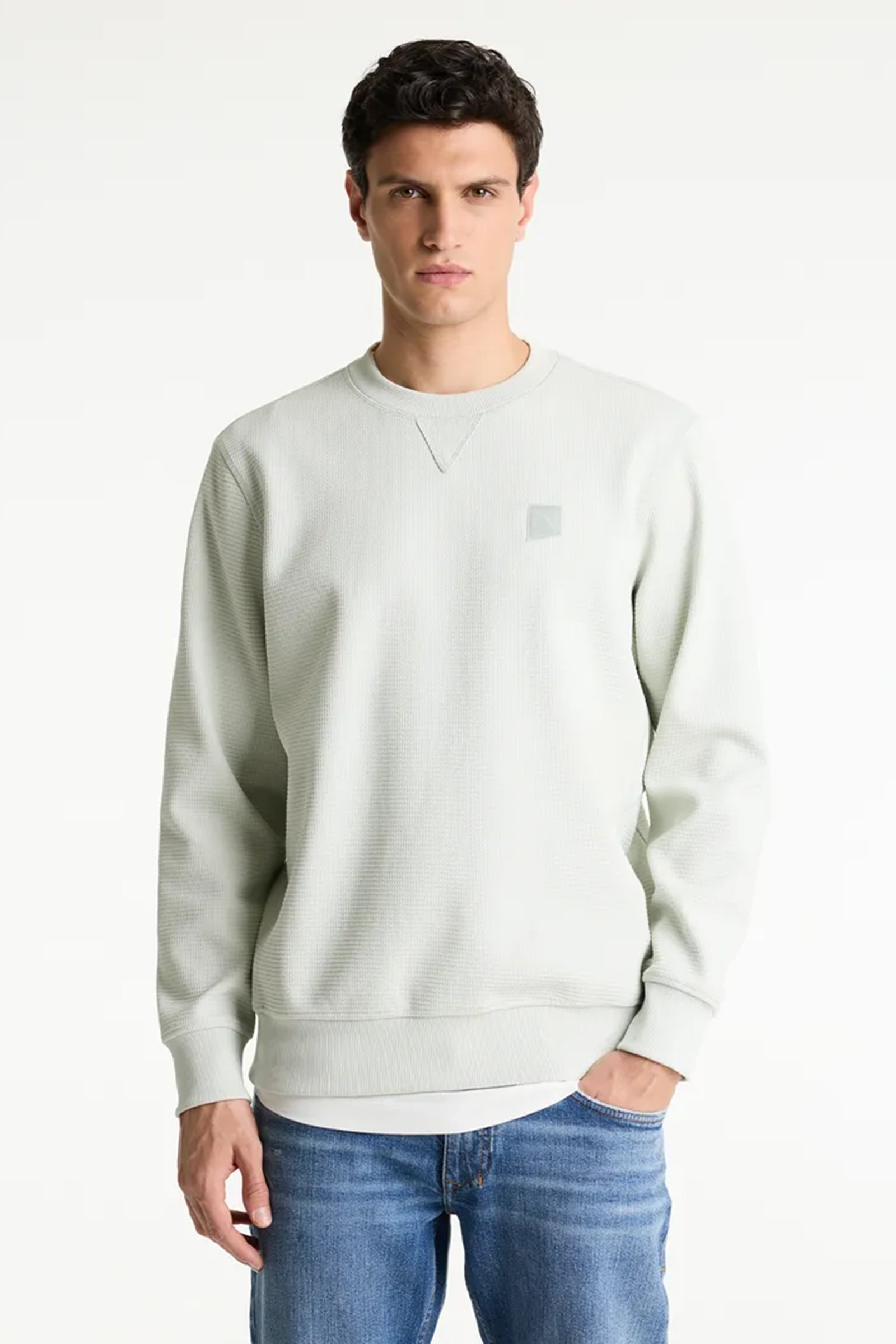 Heren sweater groen
