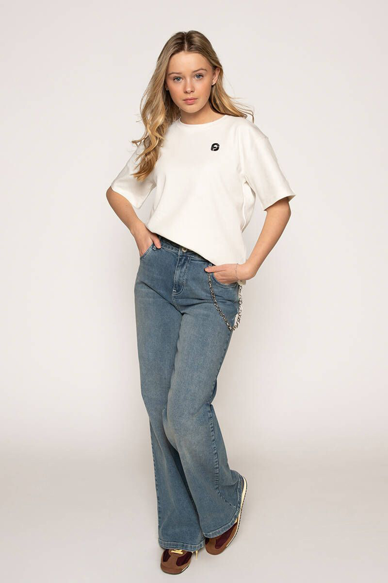 Frankie & Liberty Rezia tee Ecru-1 2