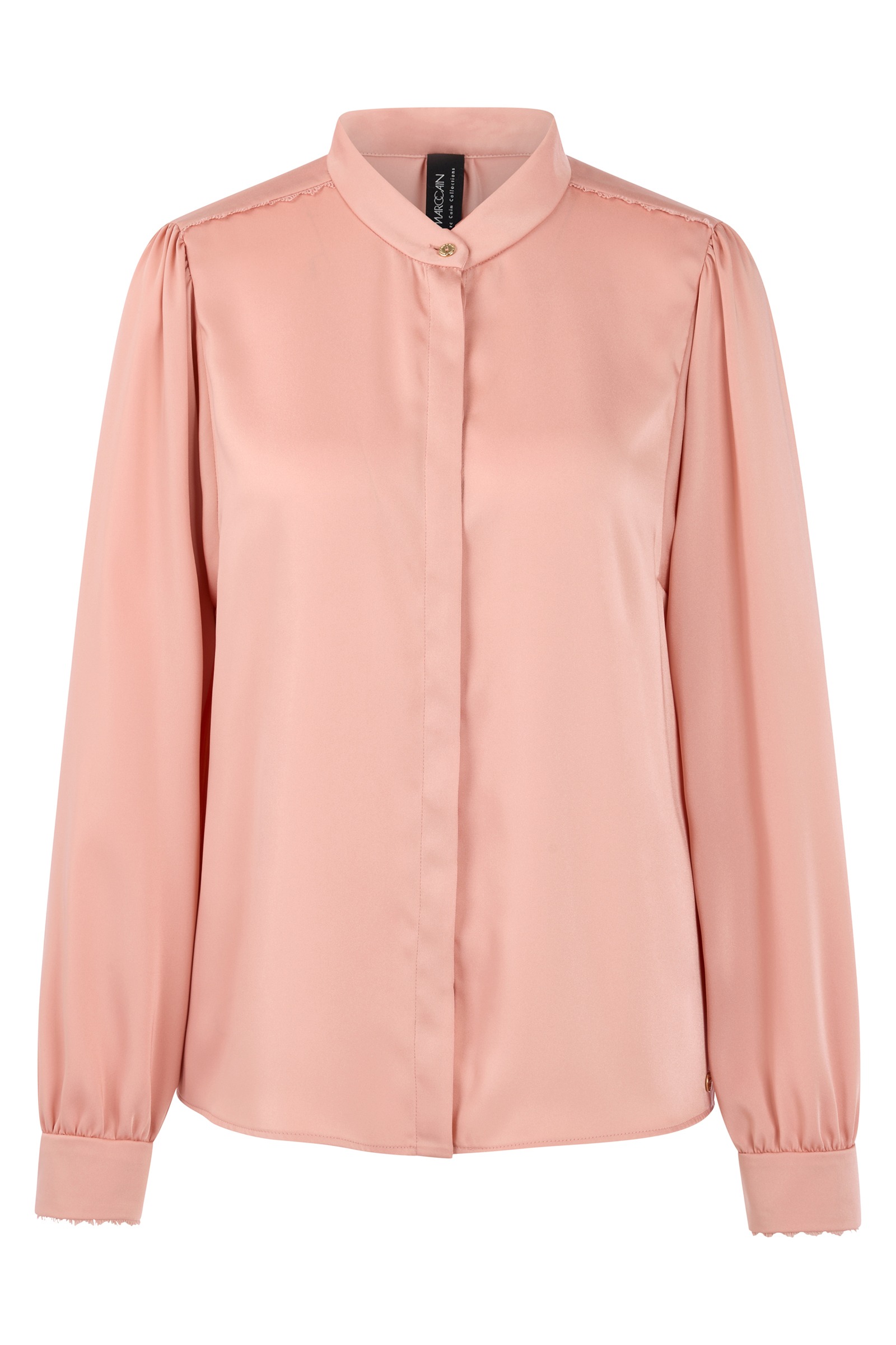 Dames blouse lange mouw rose