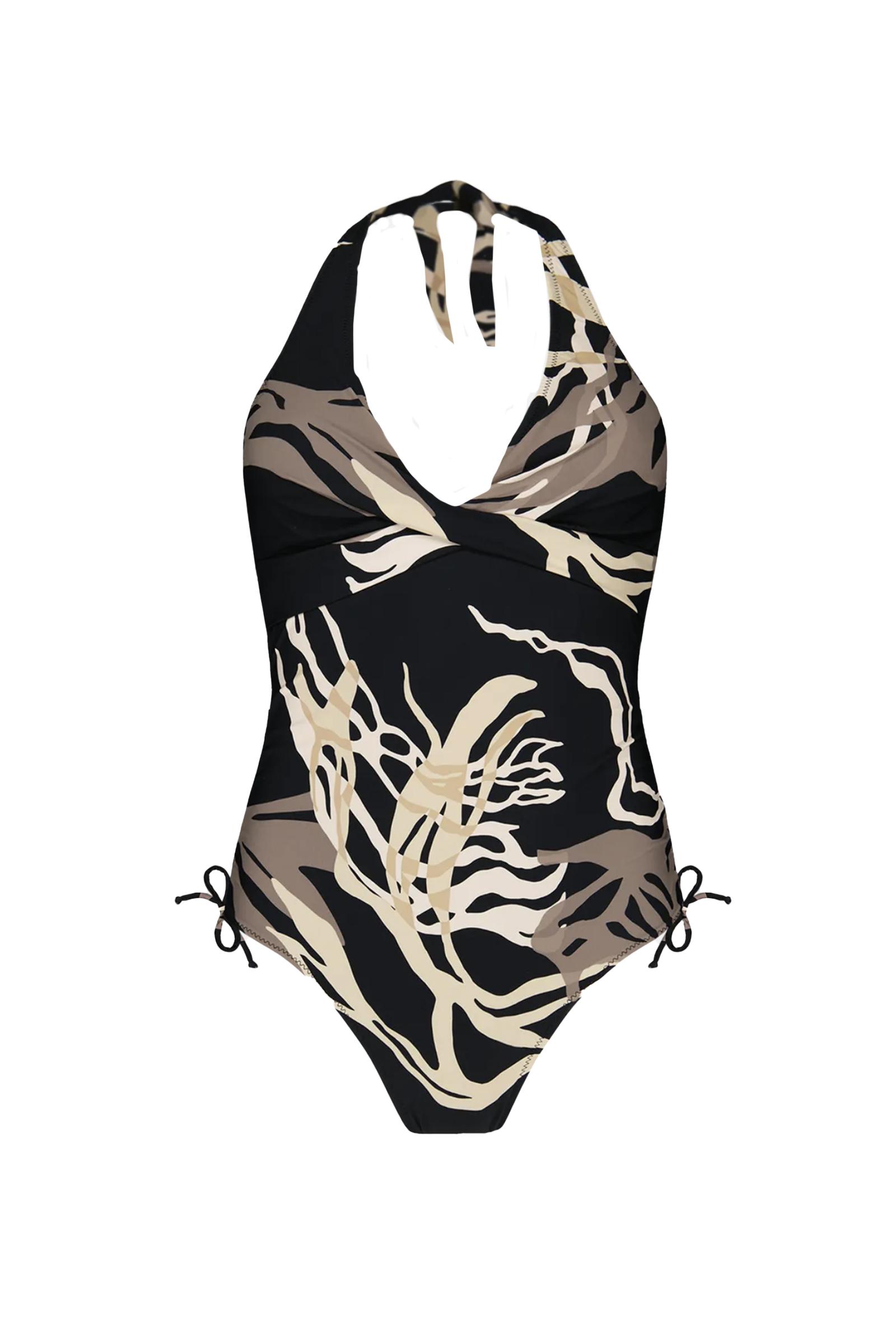 Bad/beach dames badpak sport zwart