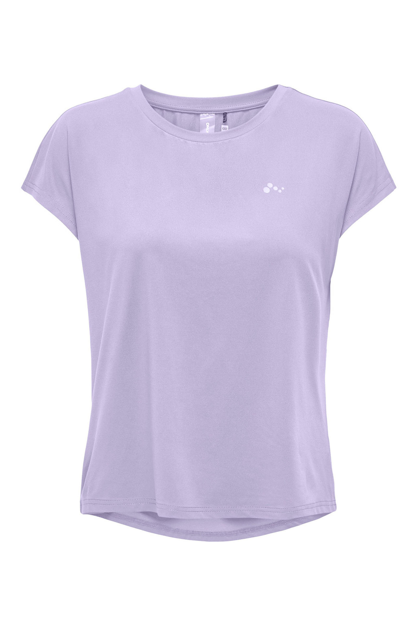 Fitness dames t-shirt km paars
